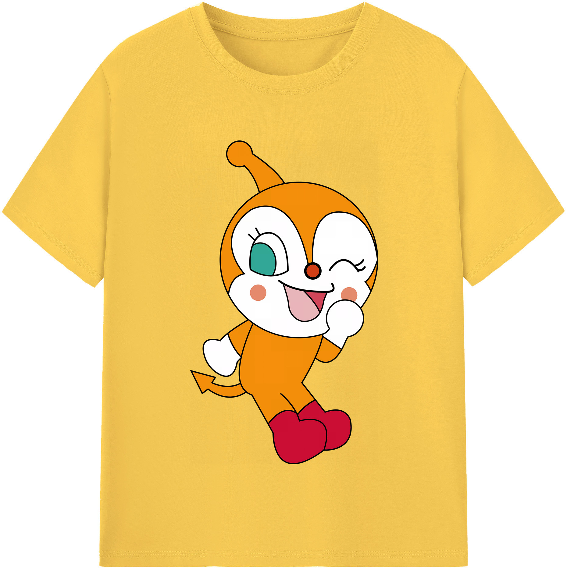 （画像用） アンパンマン Anpanman 綿100％半袖Tシャツ（フロントプリント）