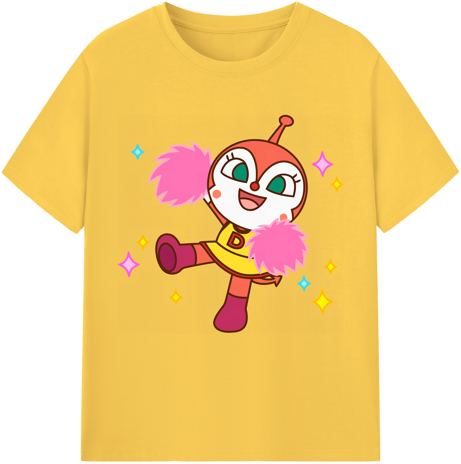 （画像用） アンパンマン Anpanman 綿100％半袖Tシャツ（フロントプリント）