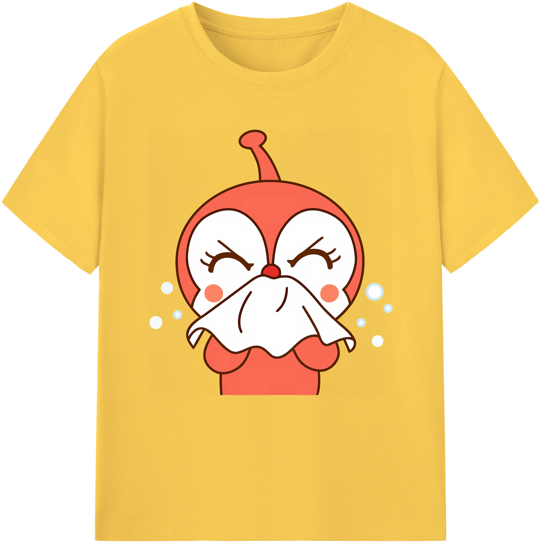 （画像用） アンパンマン Anpanman 綿100％半袖Tシャツ（フロントプリント）