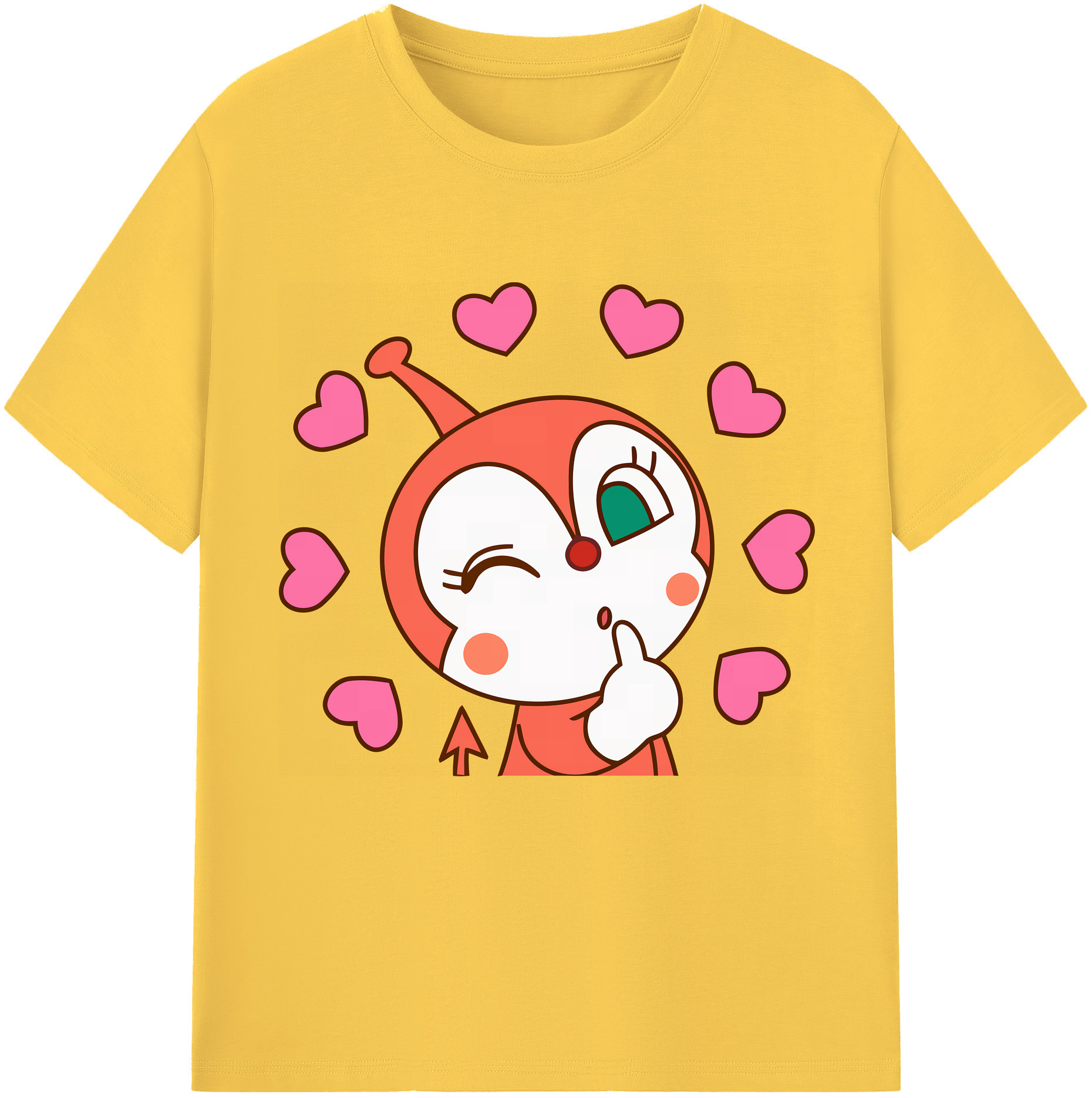 （画像用） アンパンマン Anpanman 綿100％半袖Tシャツ（フロントプリント）