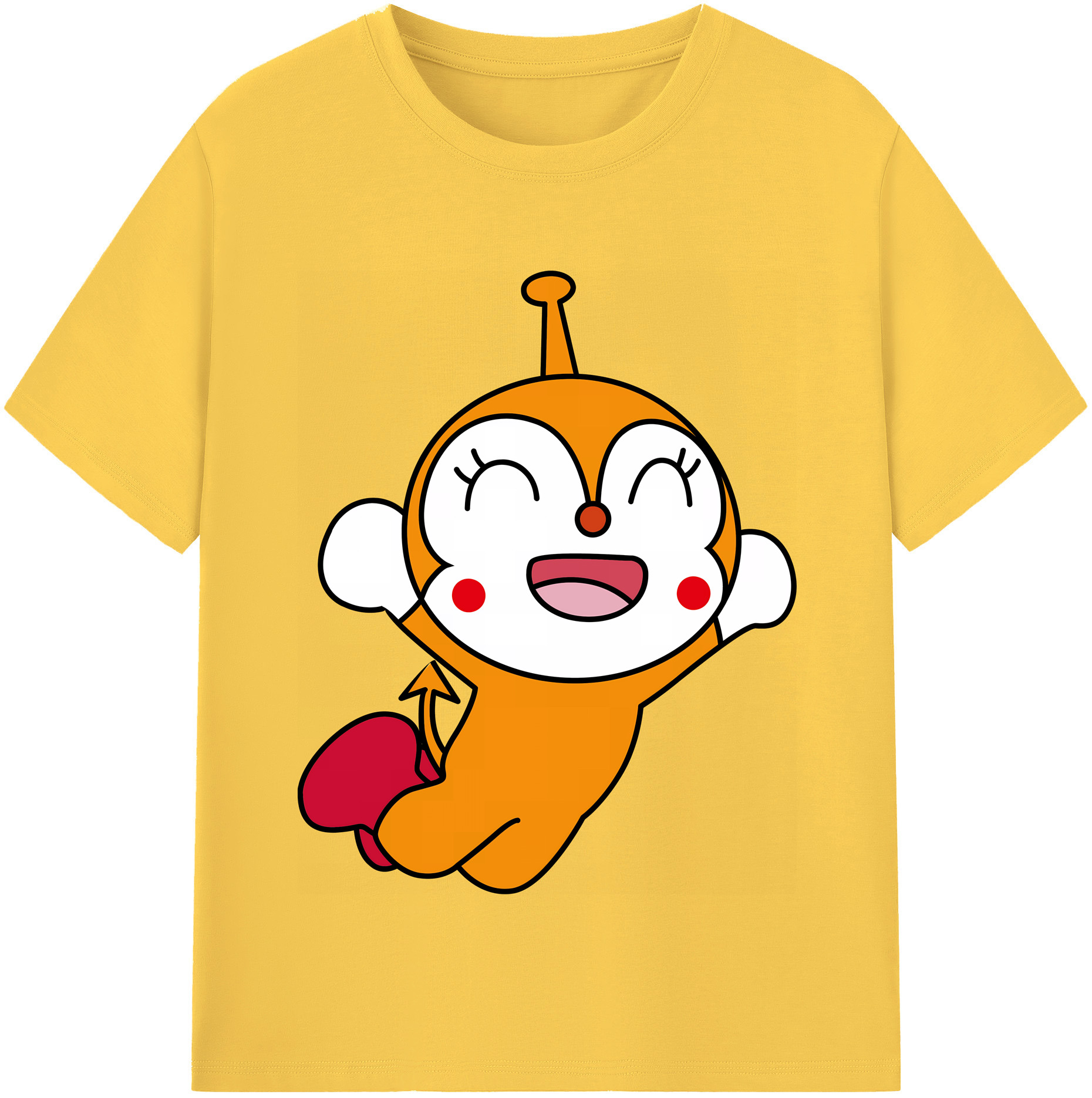 （画像用） アンパンマン Anpanman 綿100％半袖Tシャツ（フロントプリント）