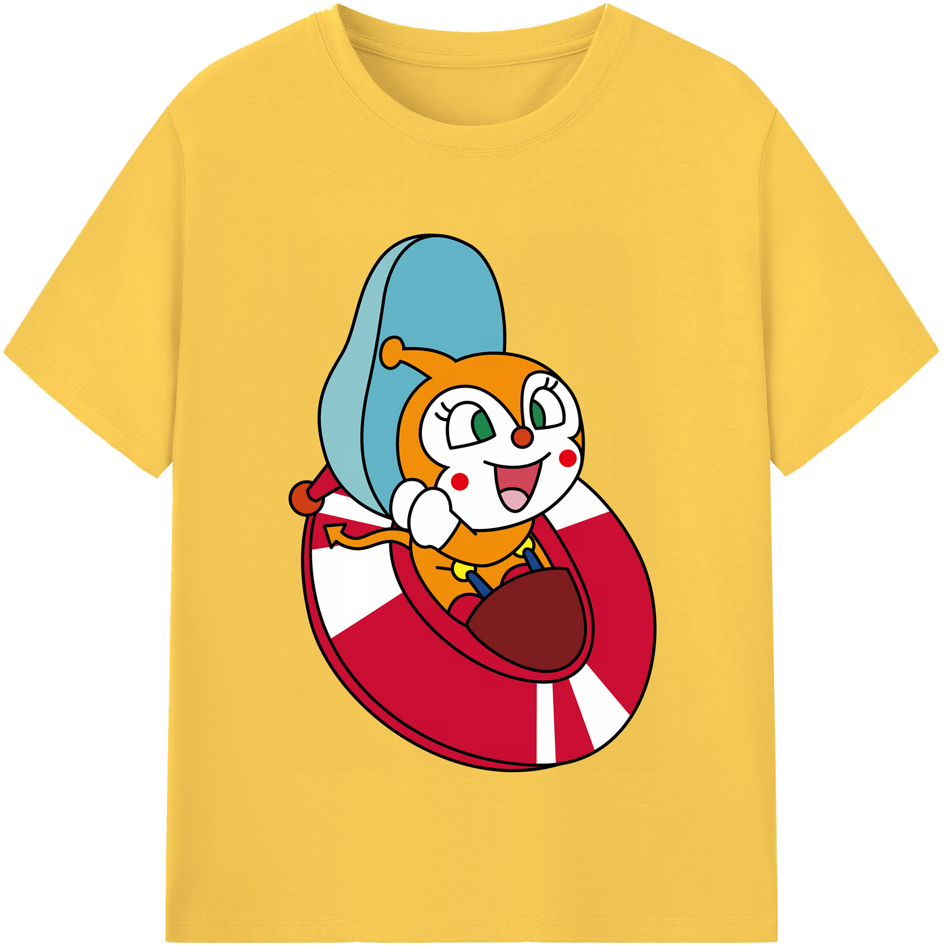 （画像用） アンパンマン Anpanman 綿100％半袖Tシャツ（フロントプリント）