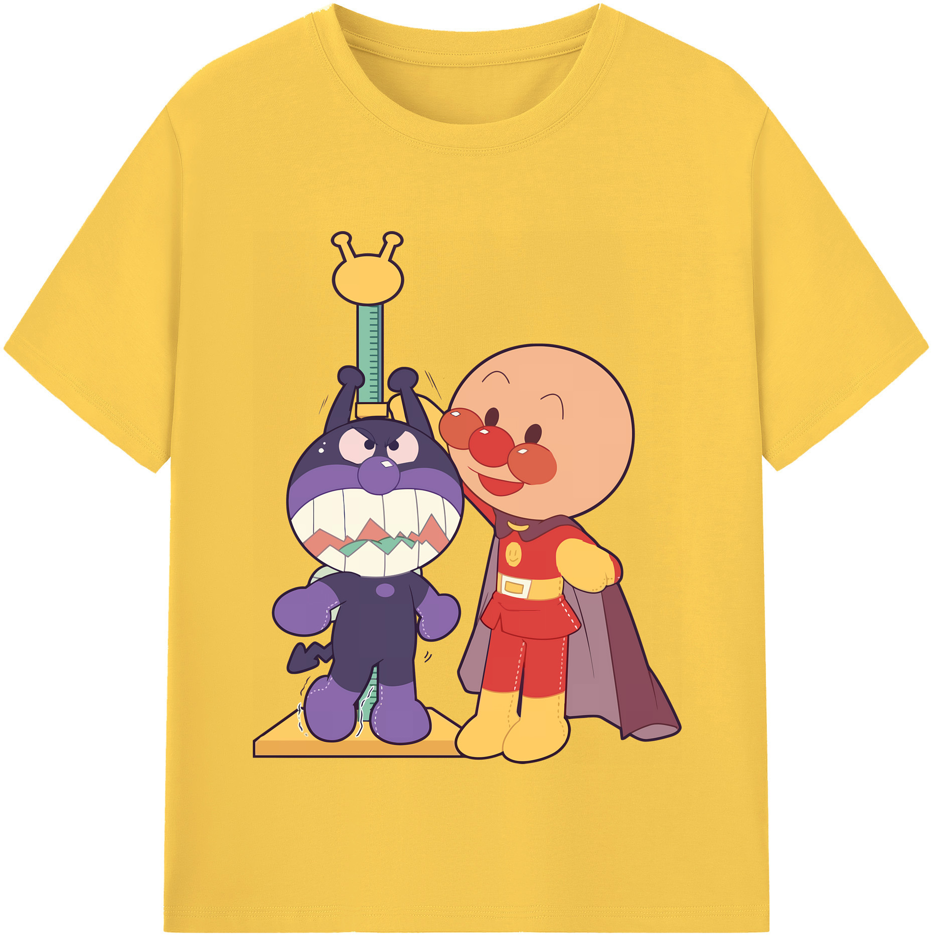 （画像用） アンパンマン Anpanman 綿100％半袖Tシャツ（フロントプリント）