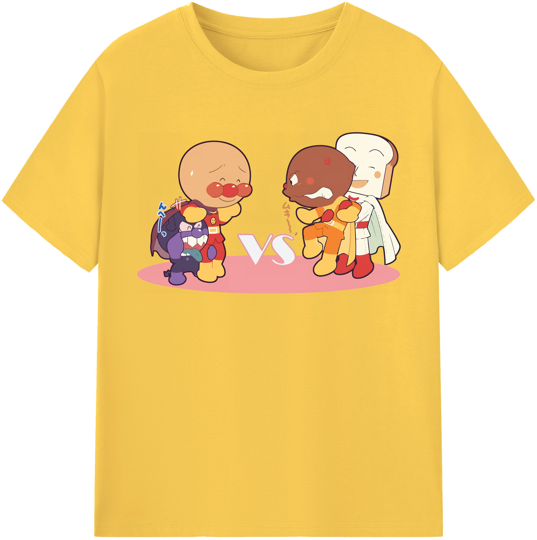 （画像用） アンパンマン Anpanman 綿100％半袖Tシャツ（フロントプリント）
