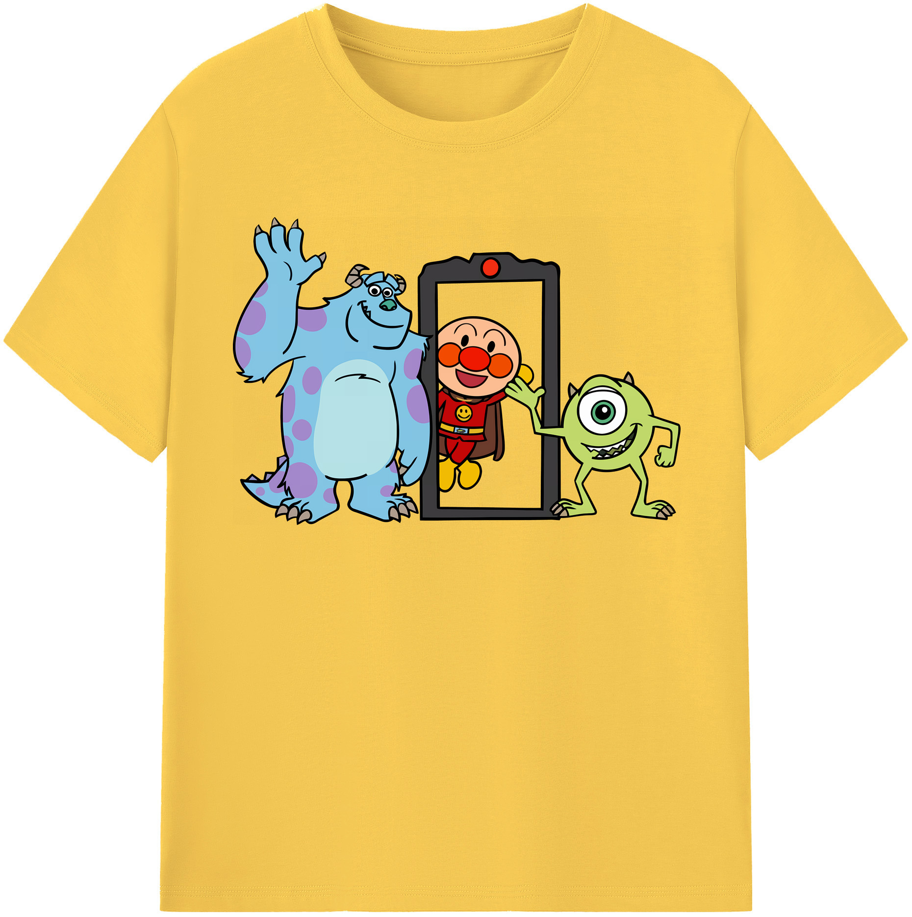 （画像用） アンパンマン Anpanman 綿100％半袖Tシャツ（フロントプリント）