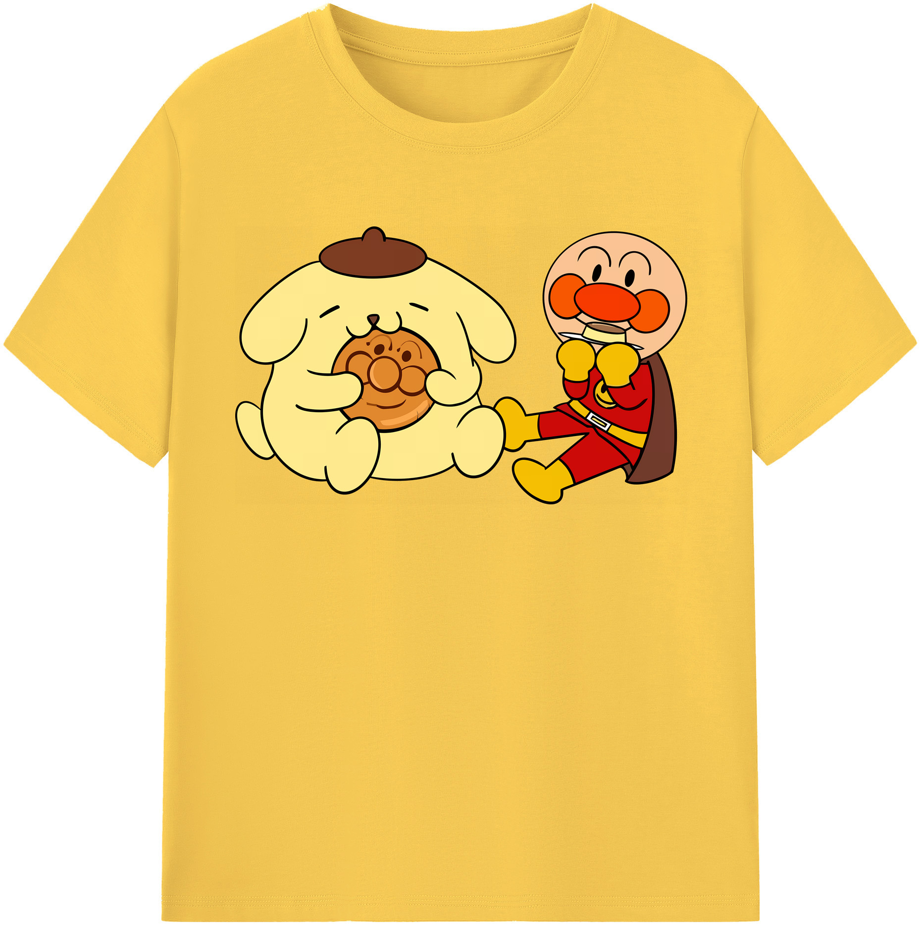 （画像用） アンパンマン Anpanman 綿100％半袖Tシャツ（フロントプリント）