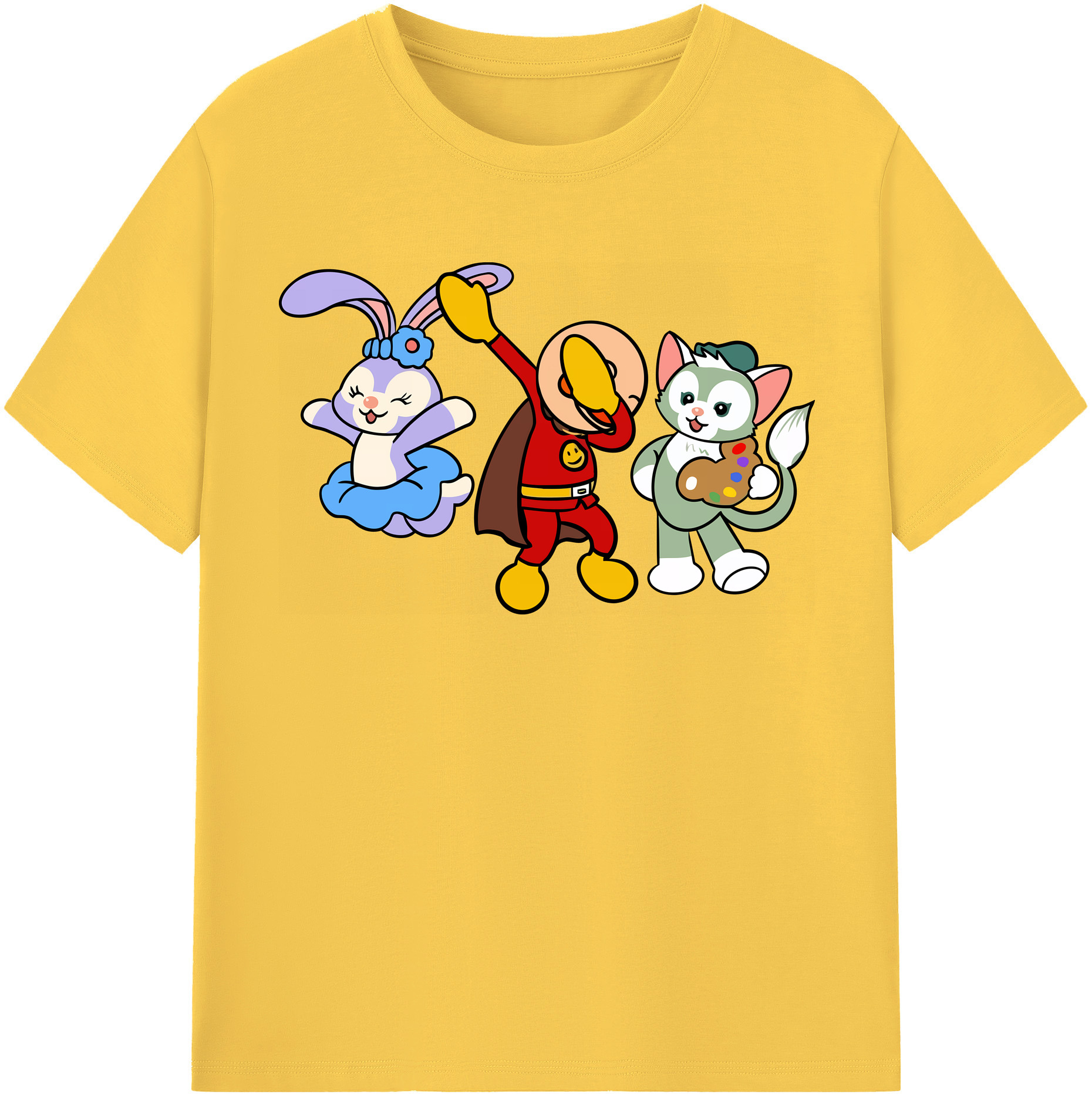 （画像用） アンパンマン Anpanman 綿100％半袖Tシャツ（フロントプリント）