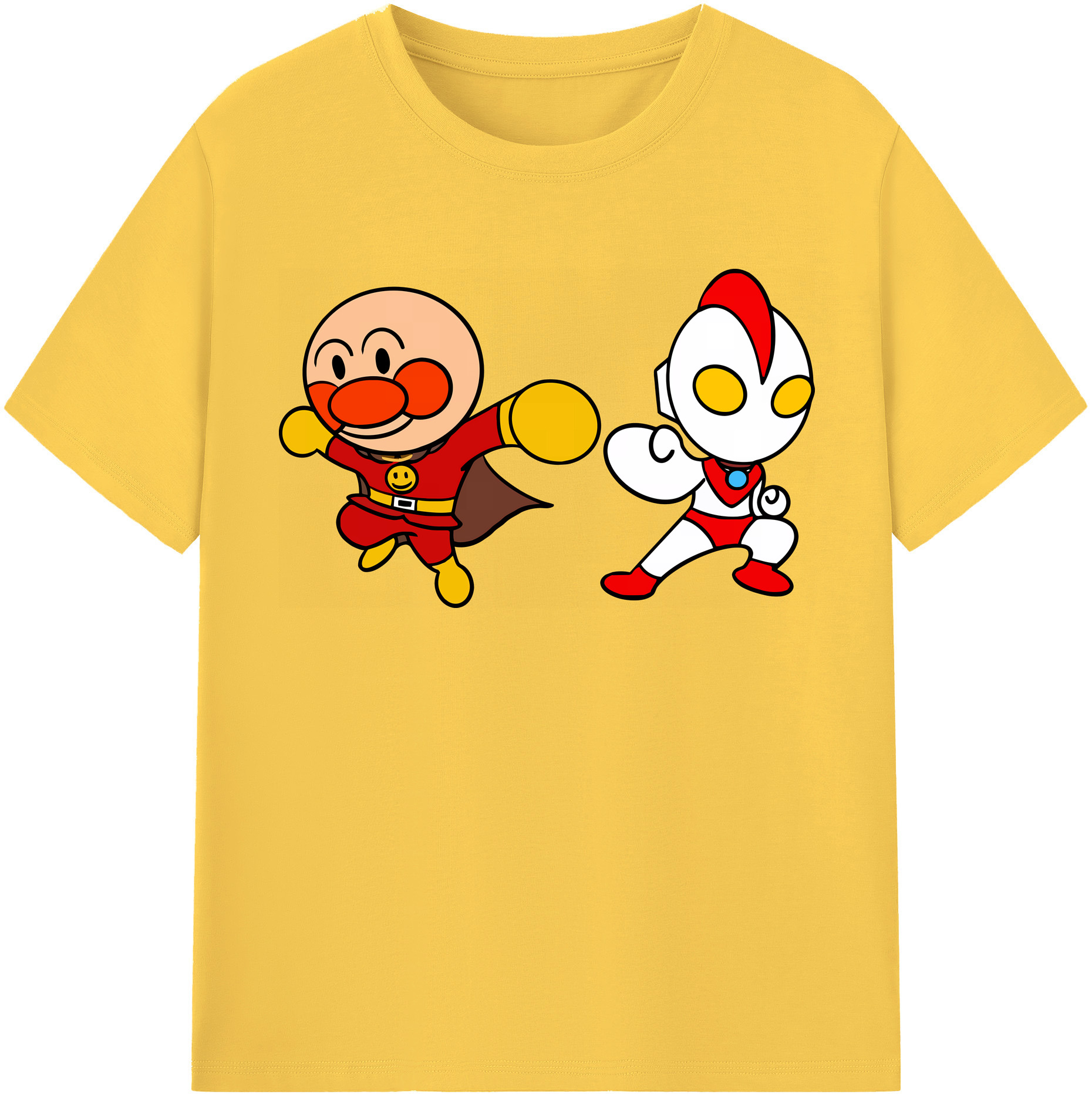（画像用） アンパンマン Anpanman 綿100％半袖Tシャツ（フロントプリント）