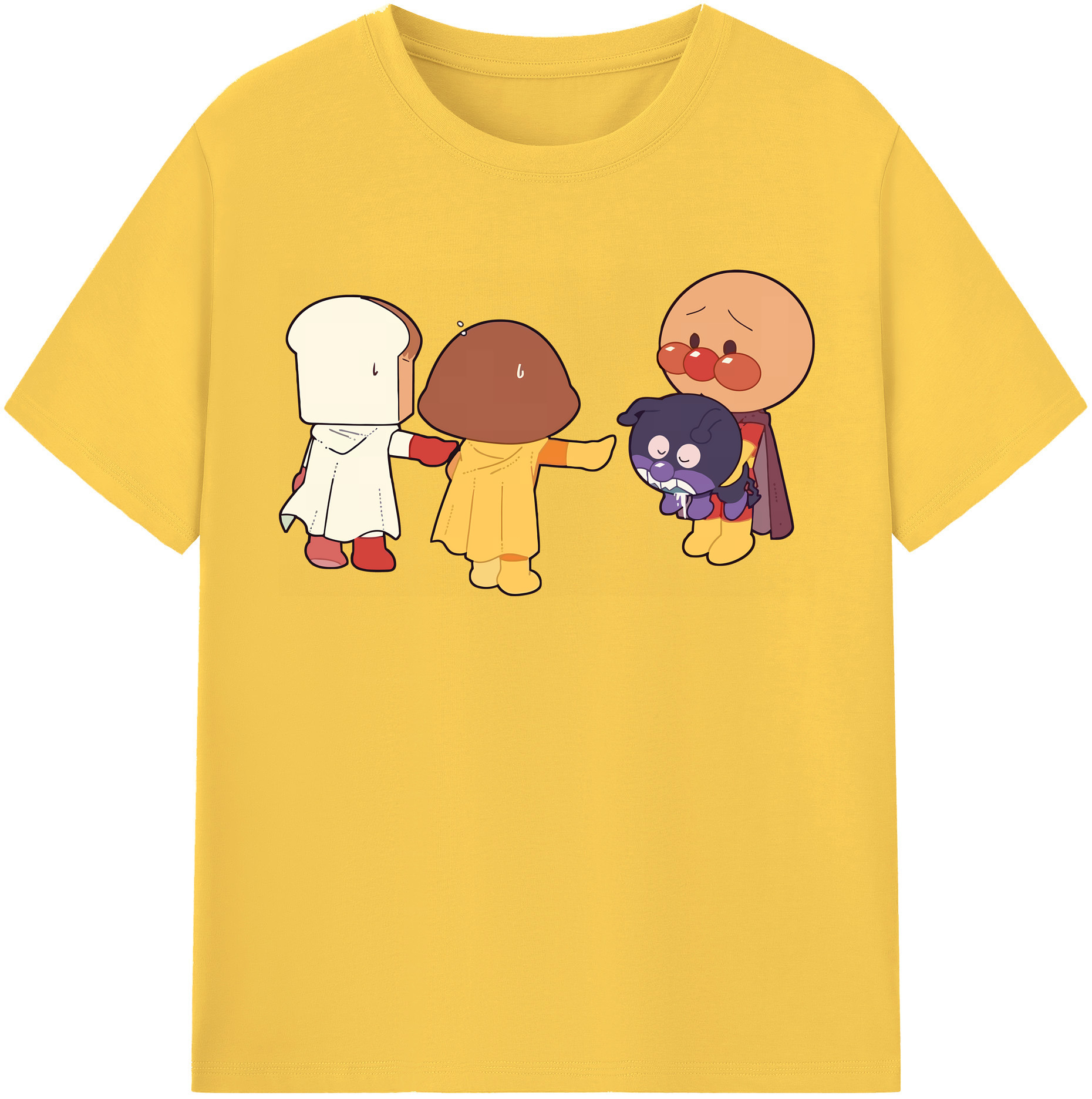 （画像用） アンパンマン Anpanman 綿100％半袖Tシャツ（フロントプリント）