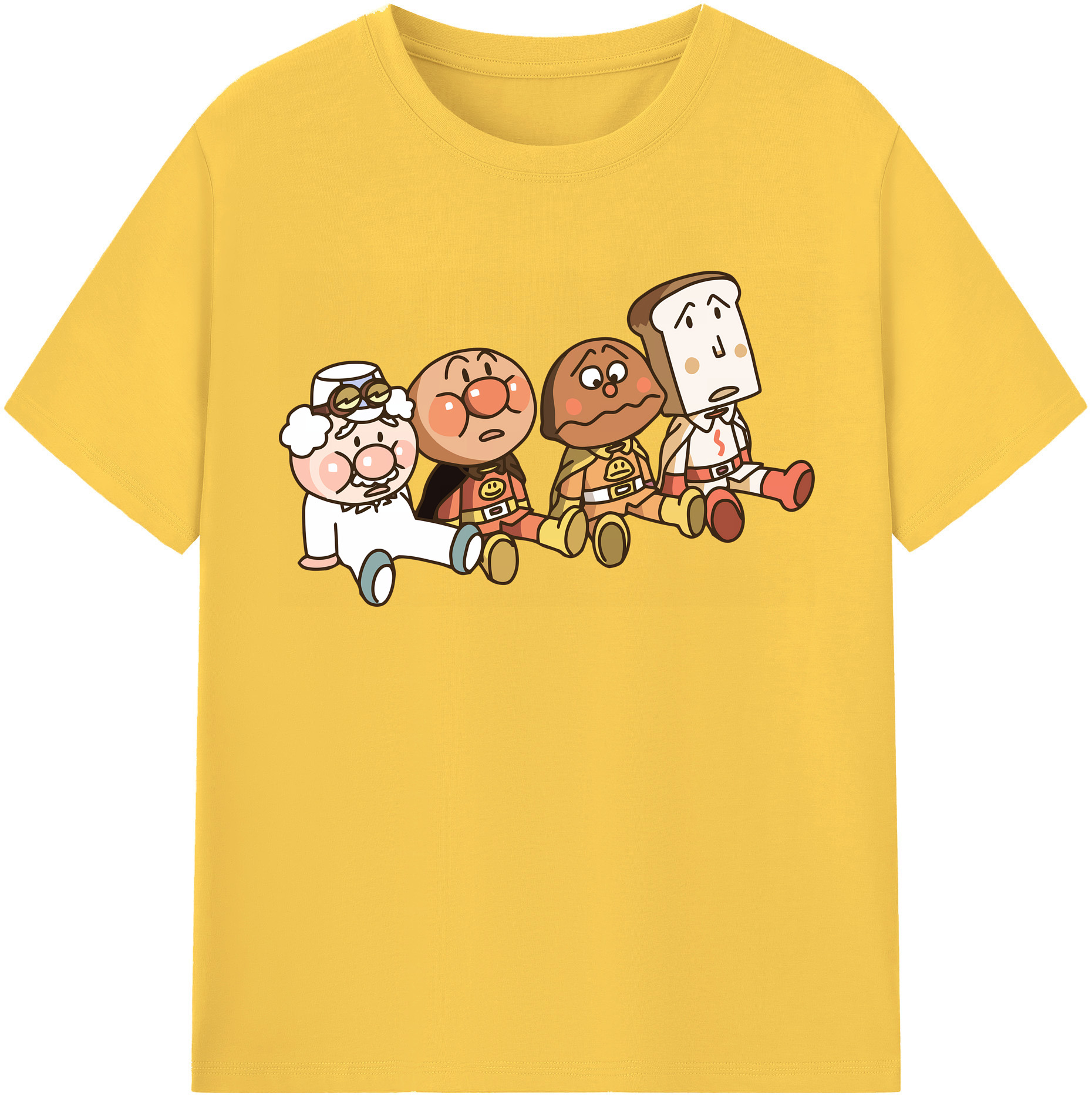 （画像用） アンパンマン Anpanman 綿100％半袖Tシャツ（フロントプリント）
