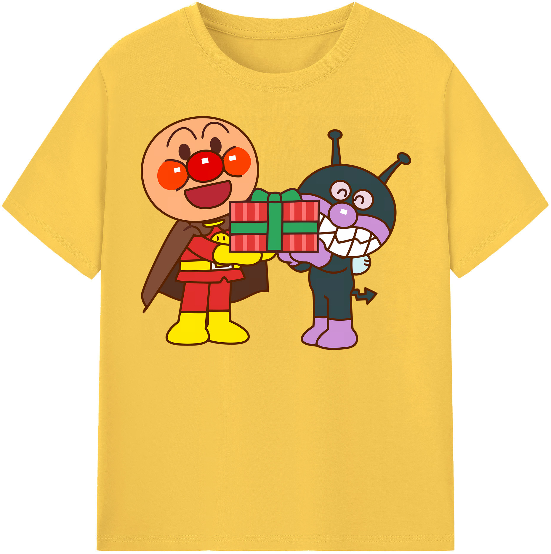 （画像用） アンパンマン Anpanman 綿100％半袖Tシャツ（フロントプリント）