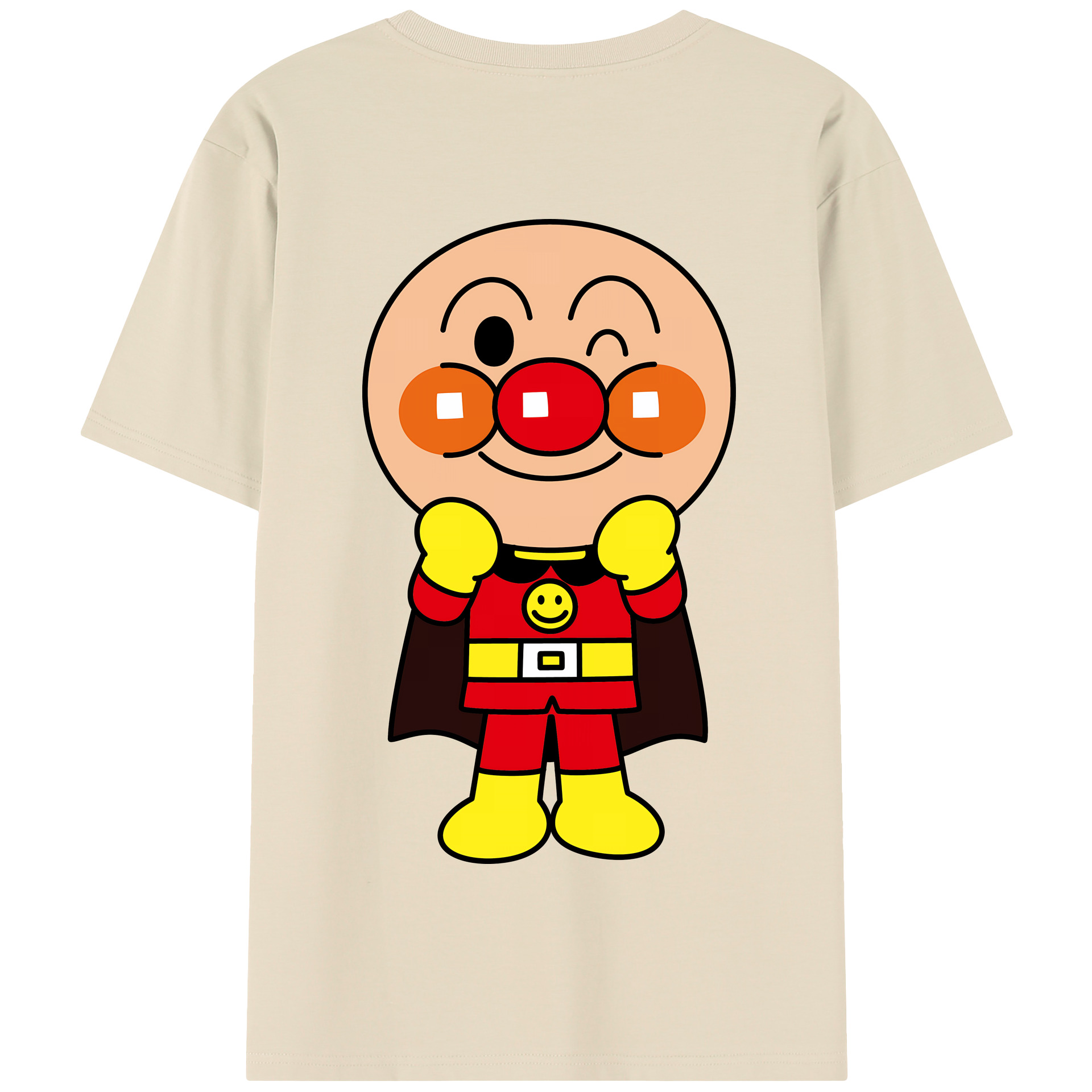 （画像用） アンパンマン Anpanman 綿100％半袖Tシャツ（背面プリント）