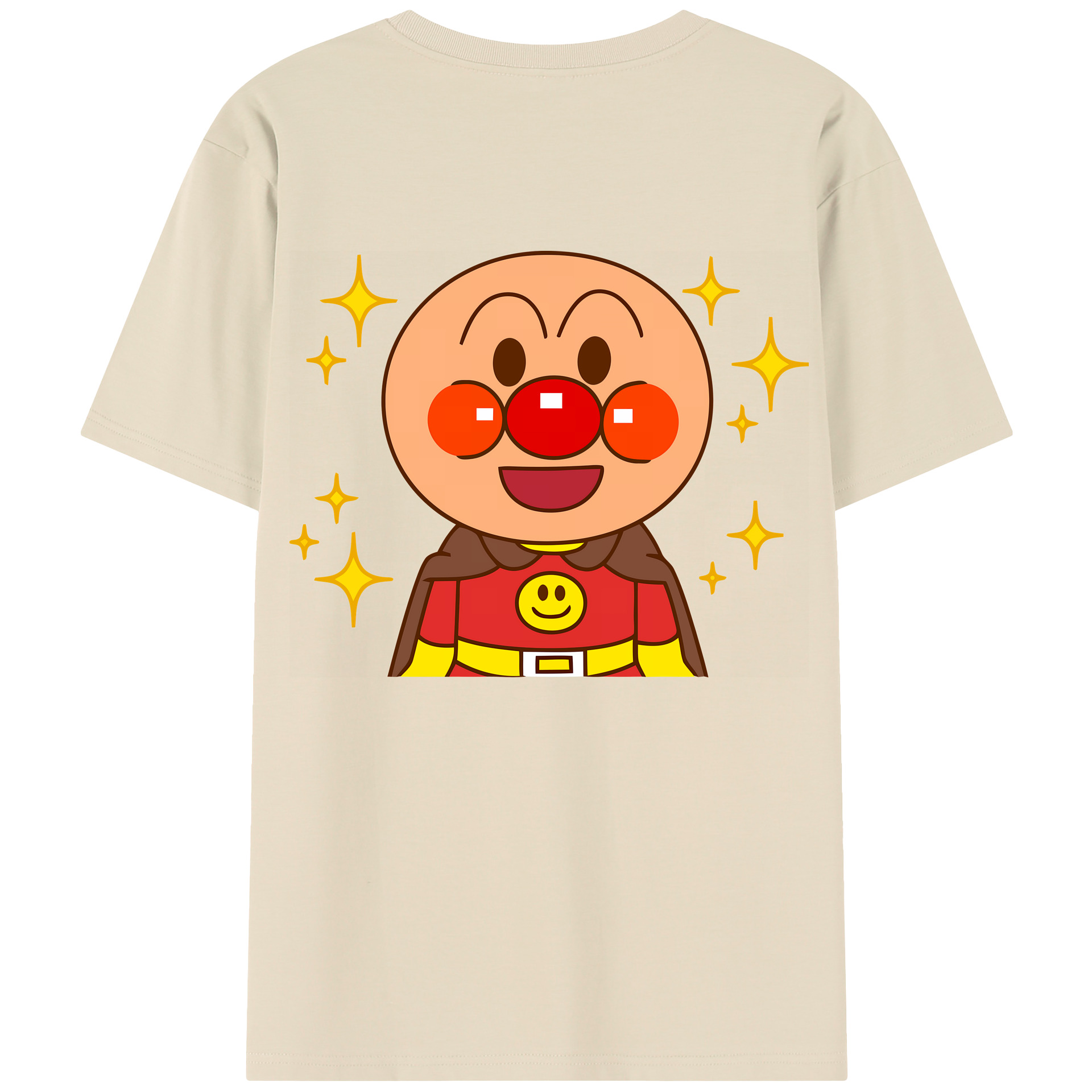 （画像用） アンパンマン Anpanman 綿100％半袖Tシャツ（背面プリント）