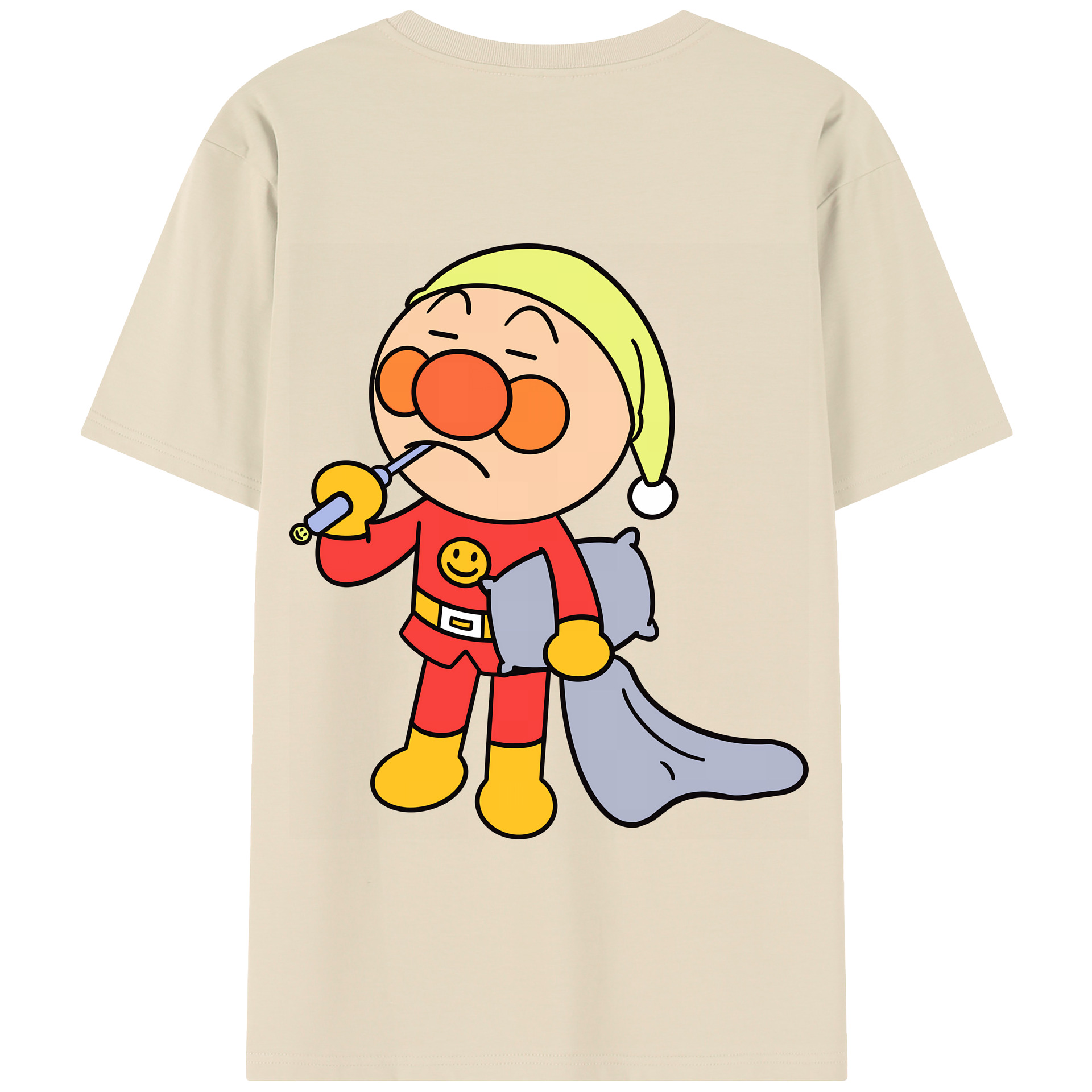 （画像用） アンパンマン Anpanman 綿100％半袖Tシャツ（背面プリント）