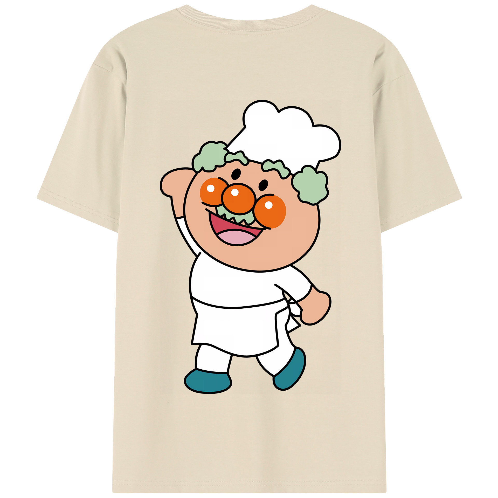 （画像用） アンパンマン Anpanman 綿100％半袖Tシャツ（背面プリント）