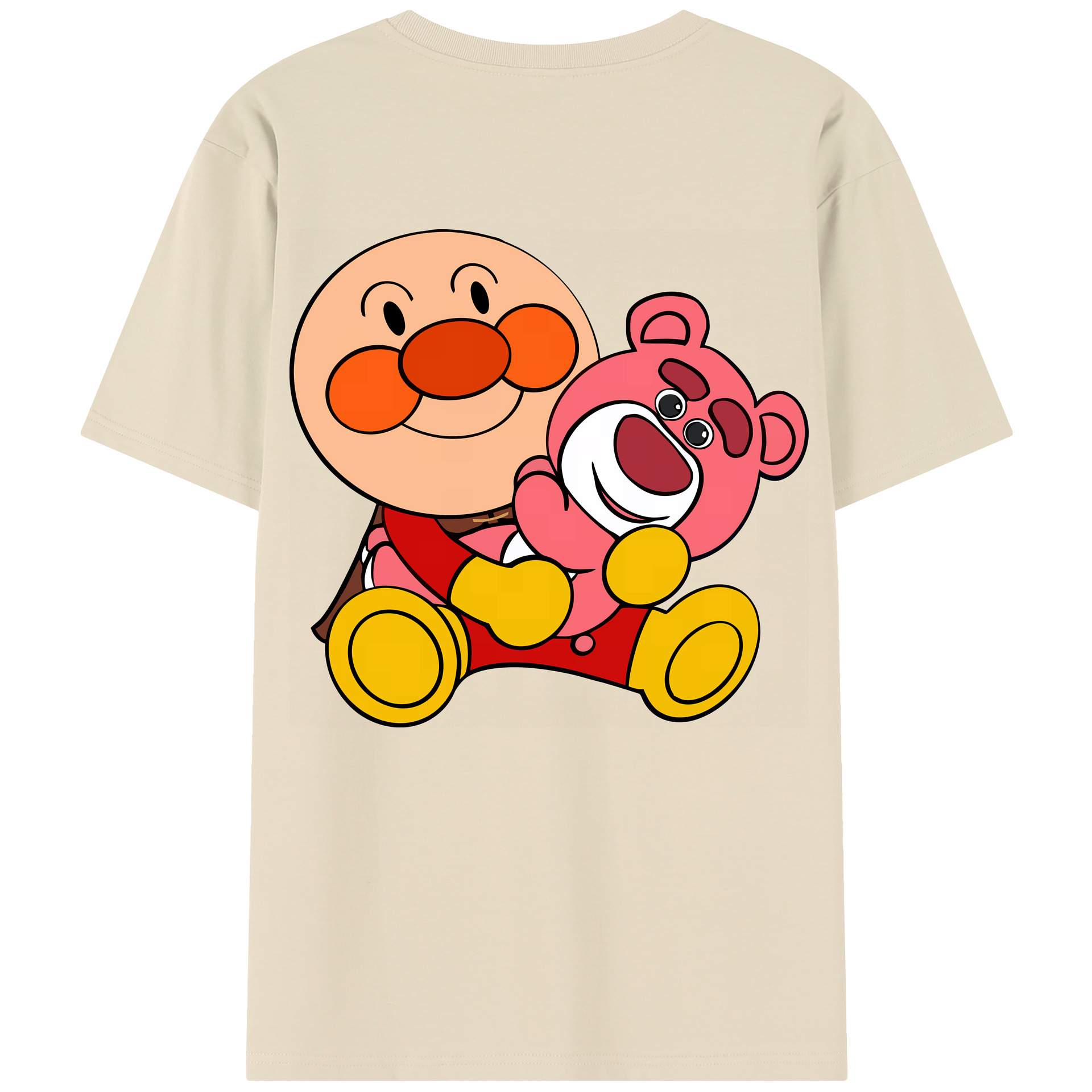 （画像用） アンパンマン Anpanman 綿100％半袖Tシャツ（背面プリント）