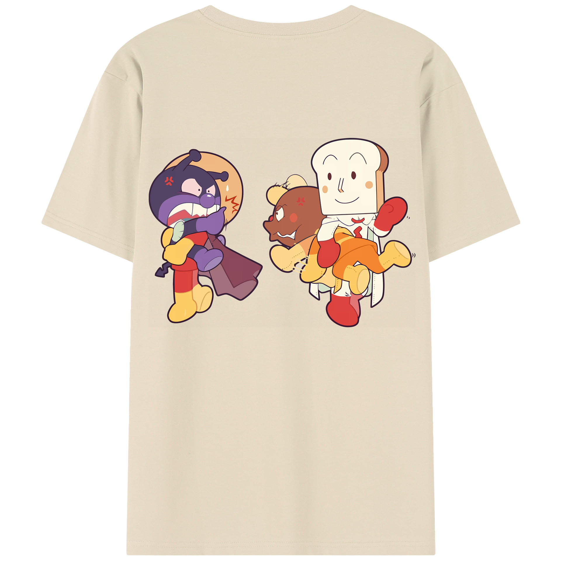 （画像用） アンパンマン Anpanman 綿100％半袖Tシャツ（背面プリント）
