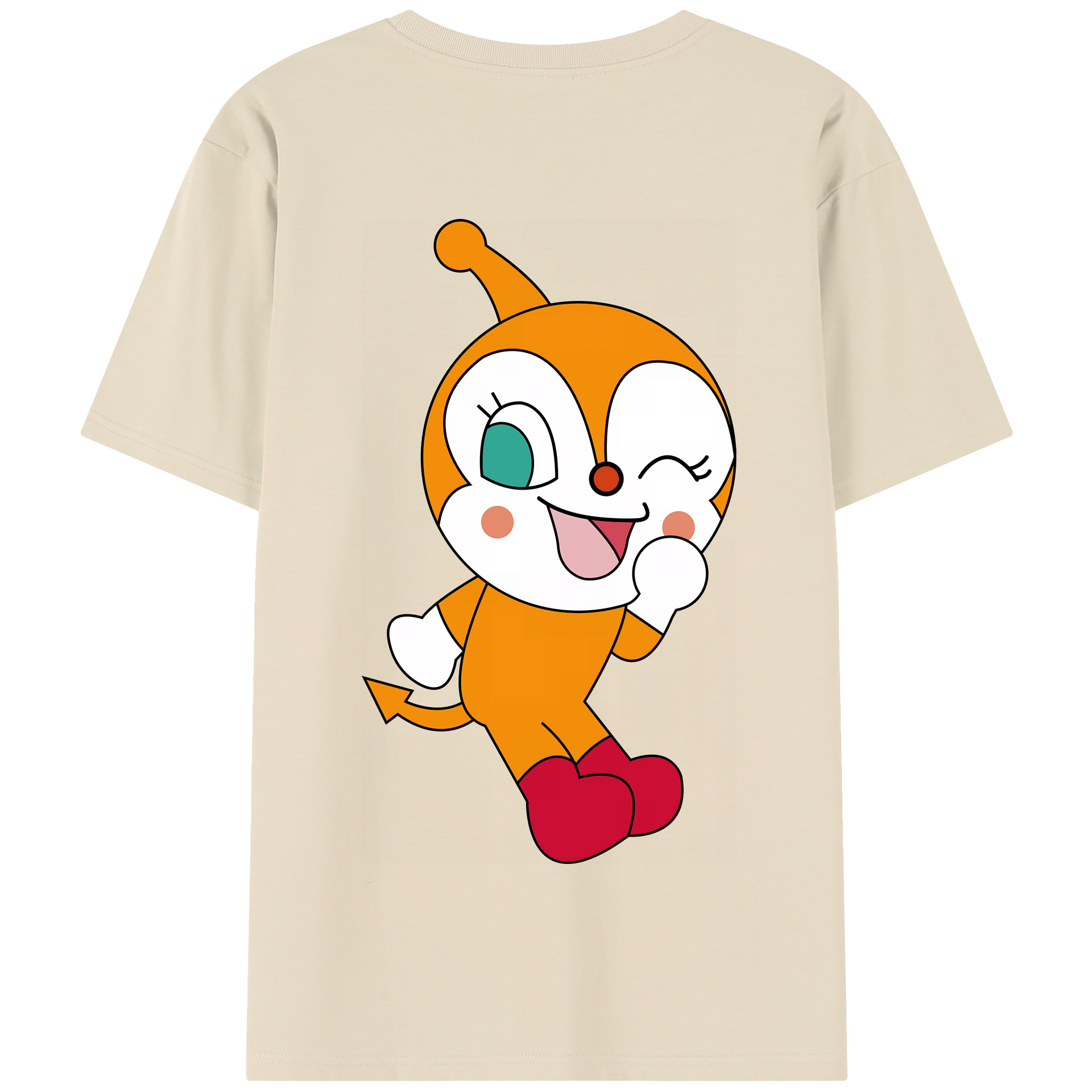 （画像用） アンパンマン Anpanman 綿100％半袖Tシャツ（背面プリント）