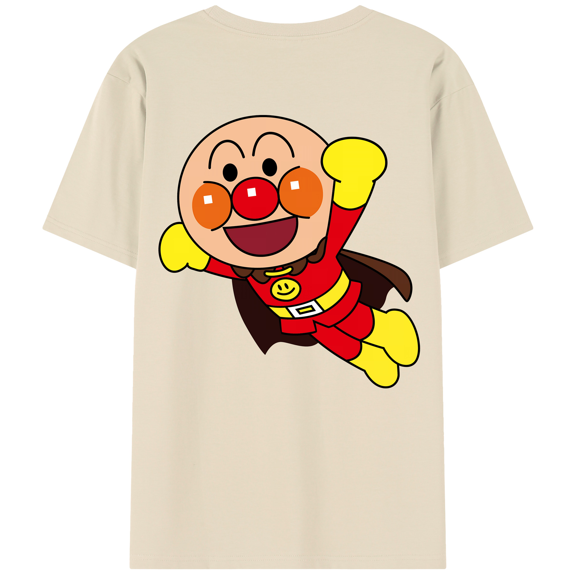 （画像用） アンパンマン Anpanman 綿100％半袖Tシャツ（背面プリント）