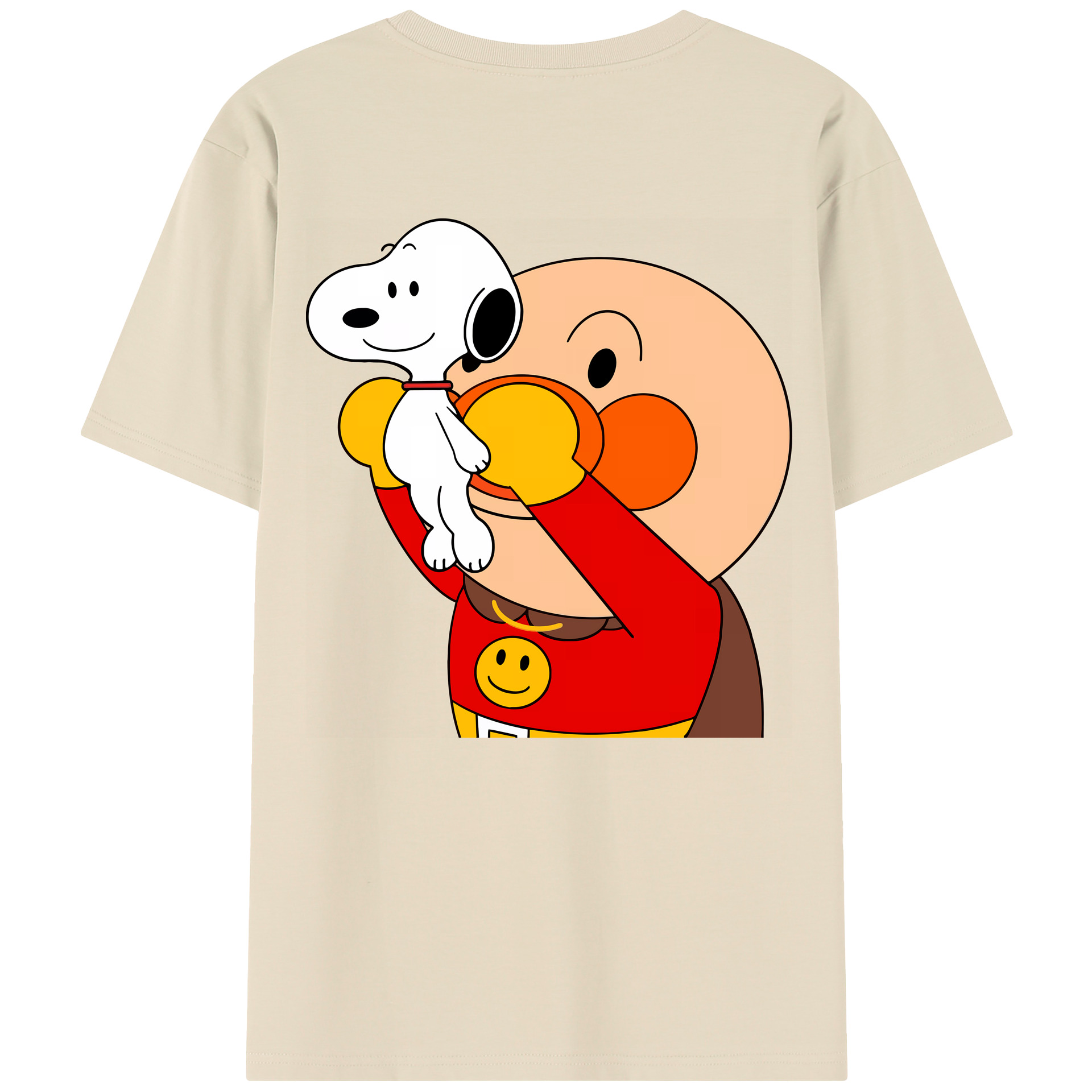 （画像用） アンパンマン Anpanman 綿100％半袖Tシャツ（背面プリント）