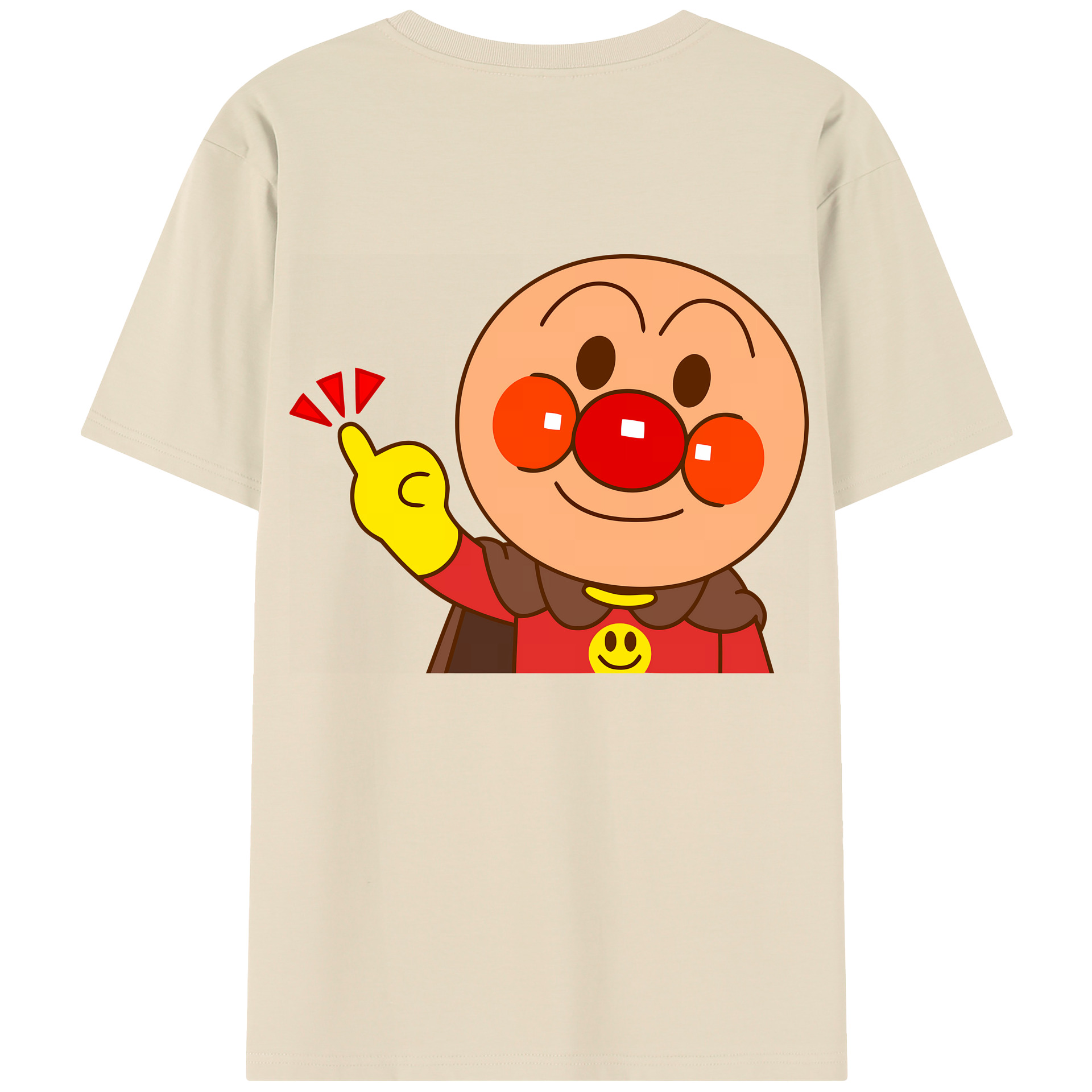 （画像用） アンパンマン Anpanman 綿100％半袖Tシャツ（背面プリント）