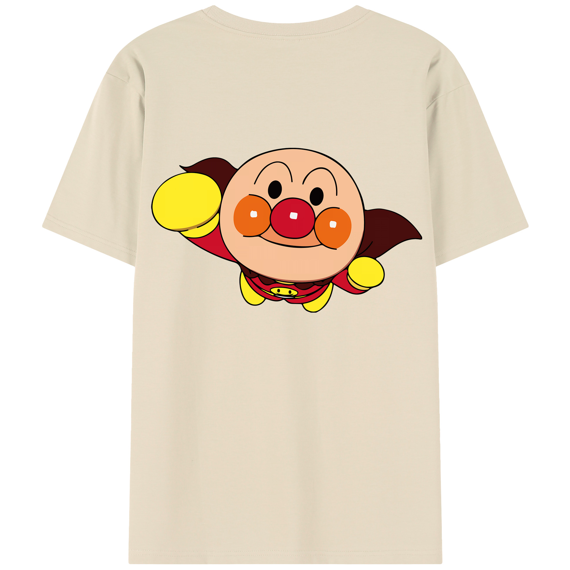 （画像用） アンパンマン Anpanman 綿100％半袖Tシャツ（背面プリント）