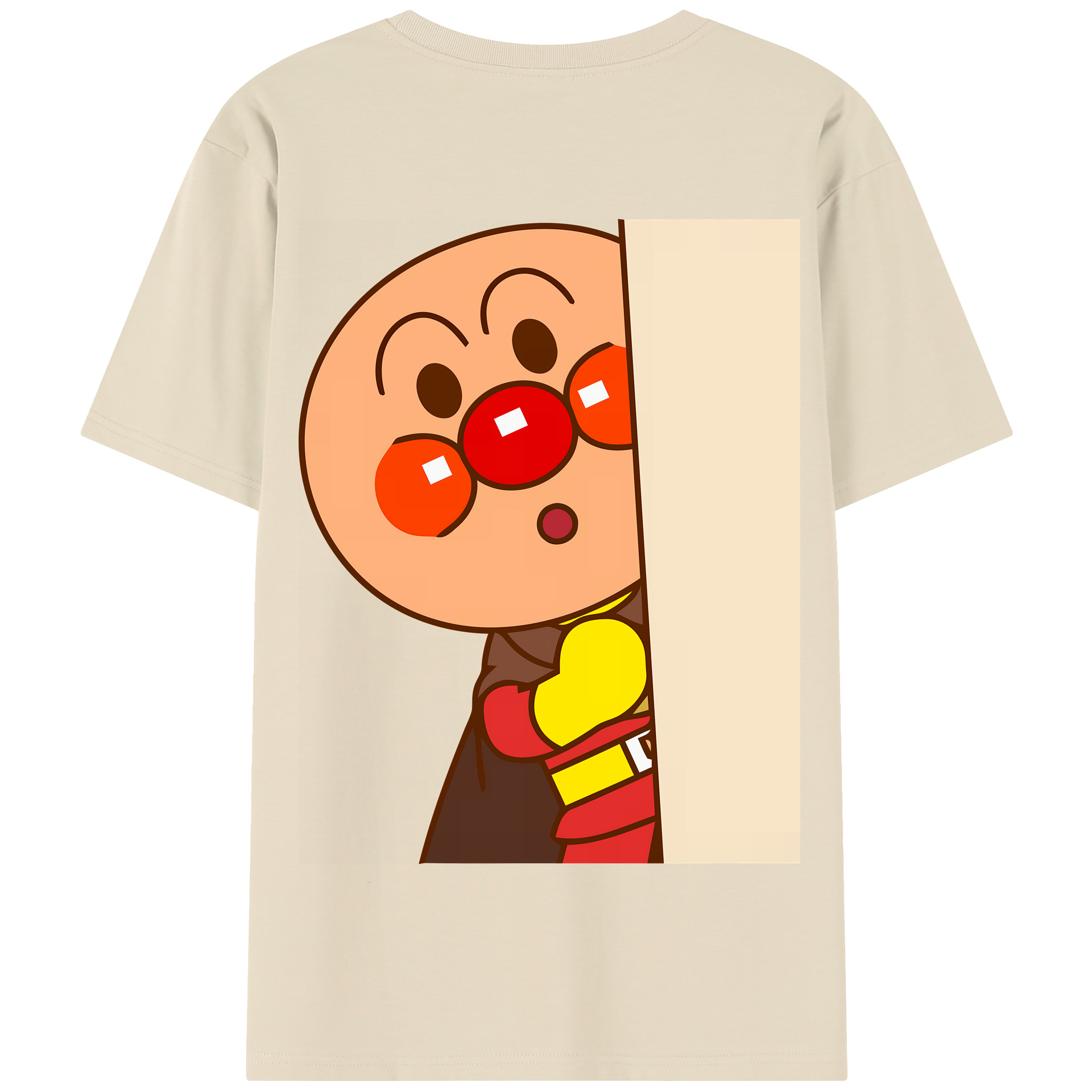 （画像用） アンパンマン Anpanman 綿100％半袖Tシャツ（背面プリント）