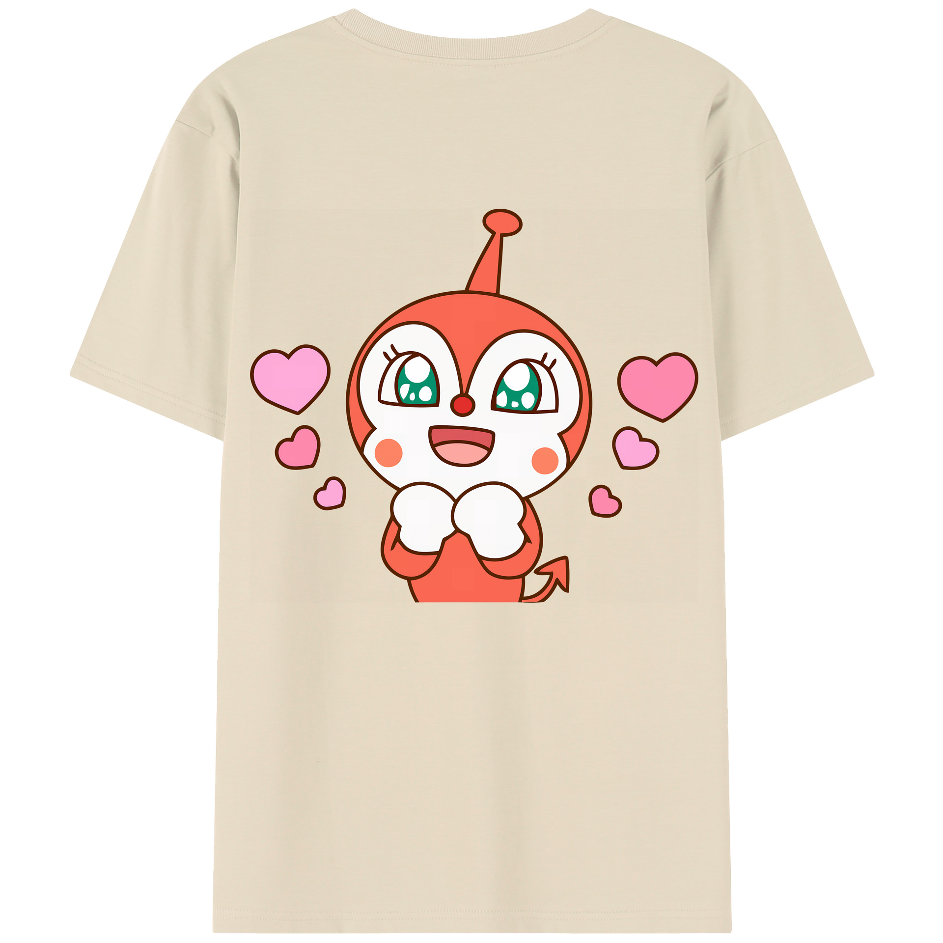 （画像用） アンパンマン Anpanman 綿100％半袖Tシャツ（背面プリント）
