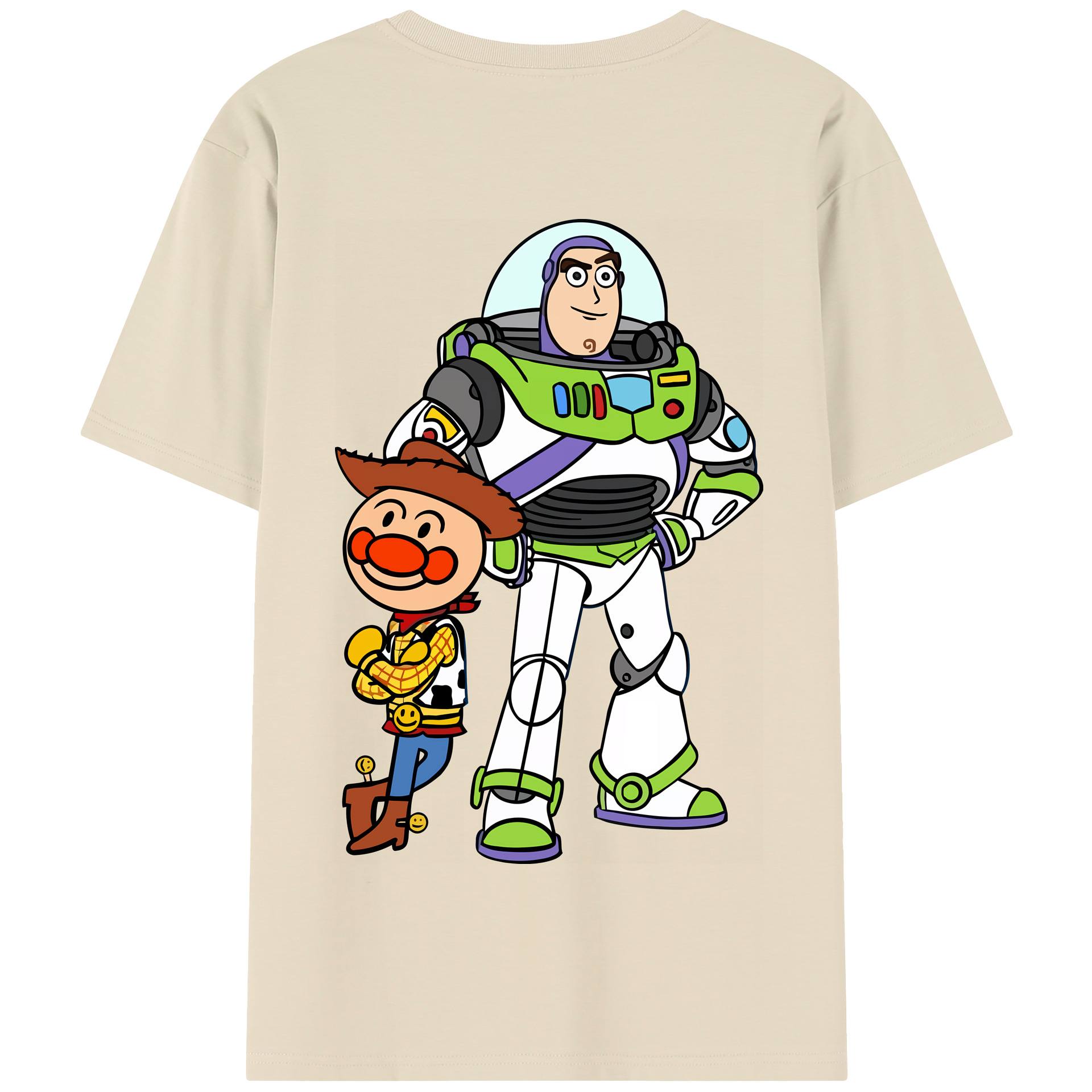 （画像用） アンパンマン Anpanman 綿100％半袖Tシャツ（背面プリント）