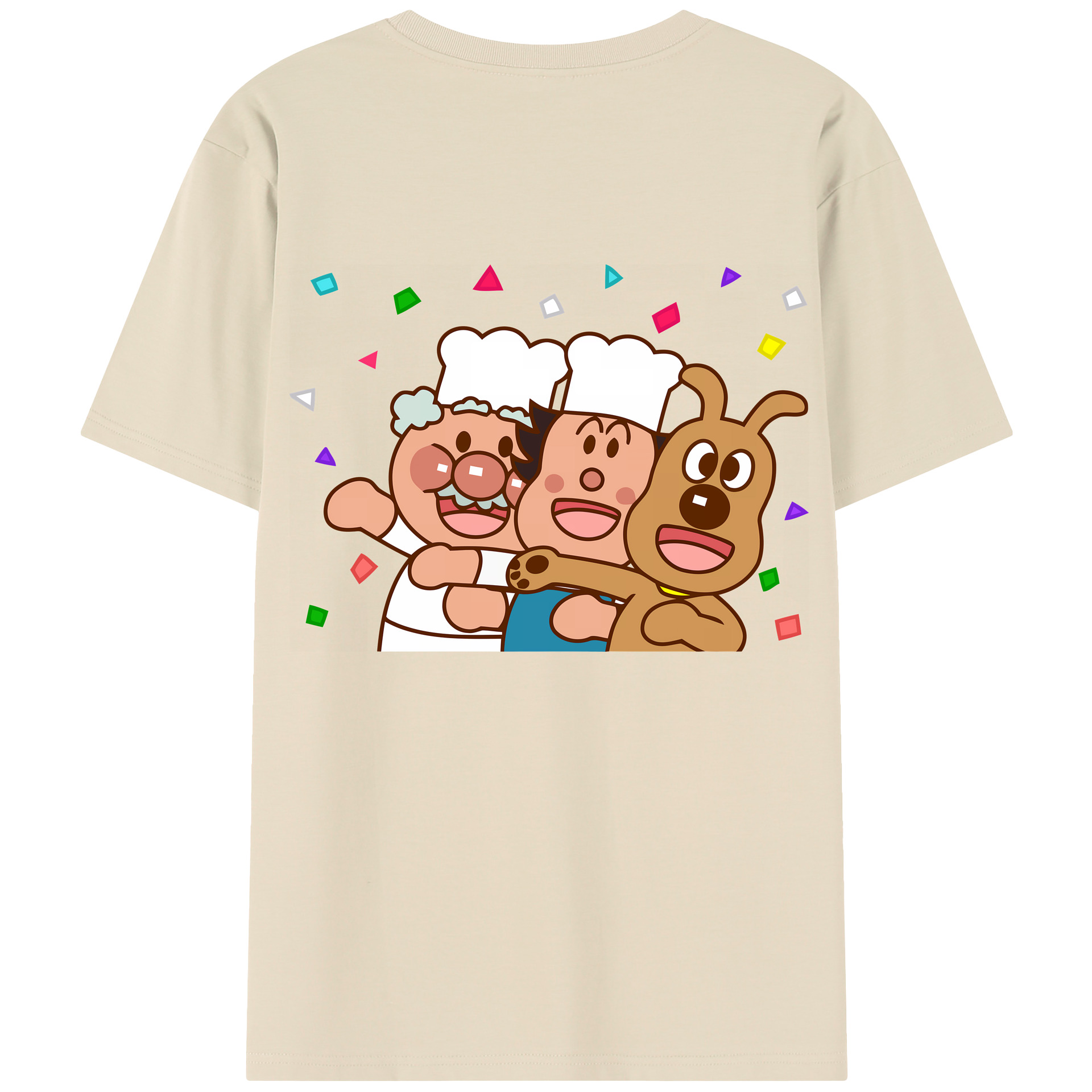 （画像用） アンパンマン Anpanman 綿100％半袖Tシャツ（背面プリント）