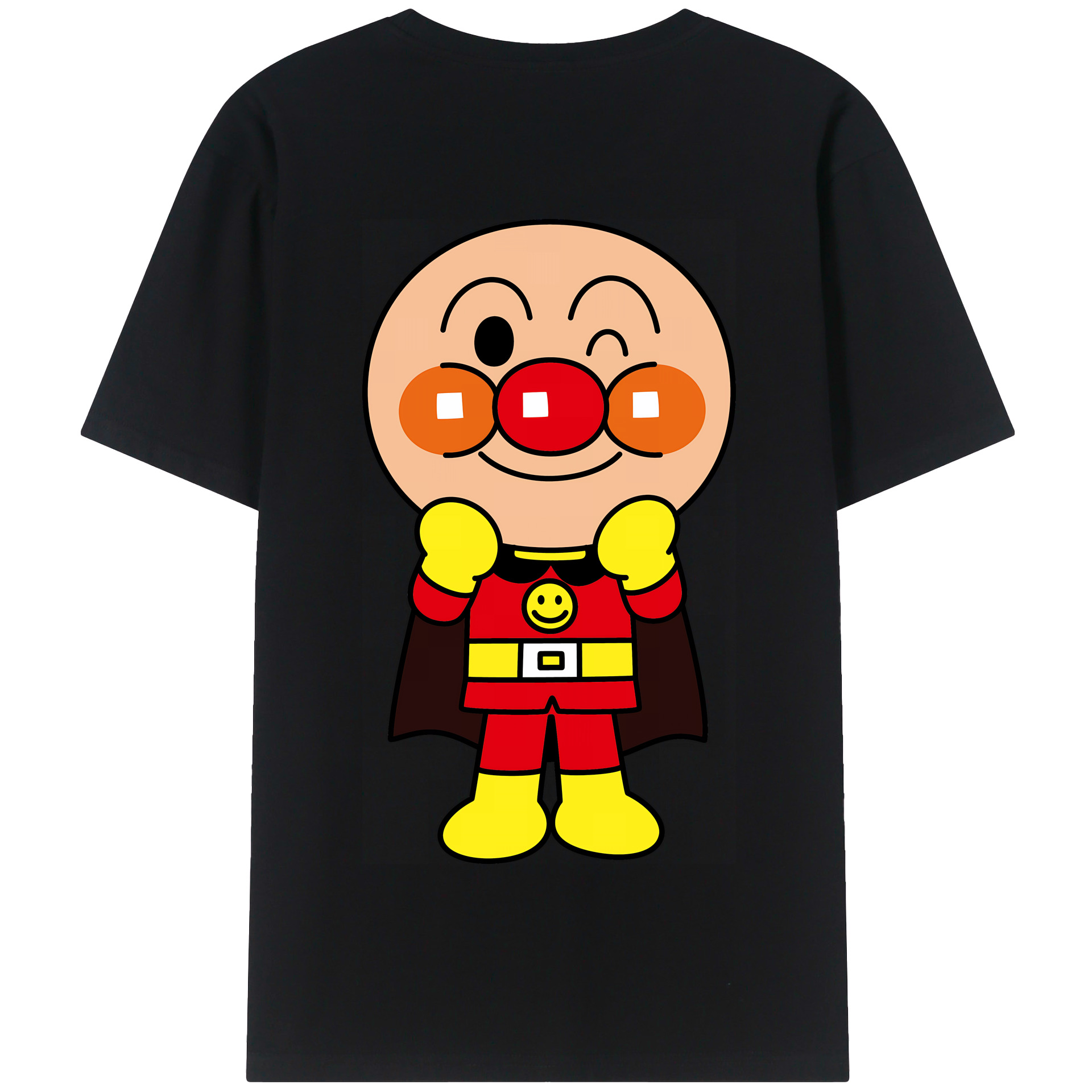 （画像用） アンパンマン Anpanman 綿100％半袖Tシャツ（背面プリント）