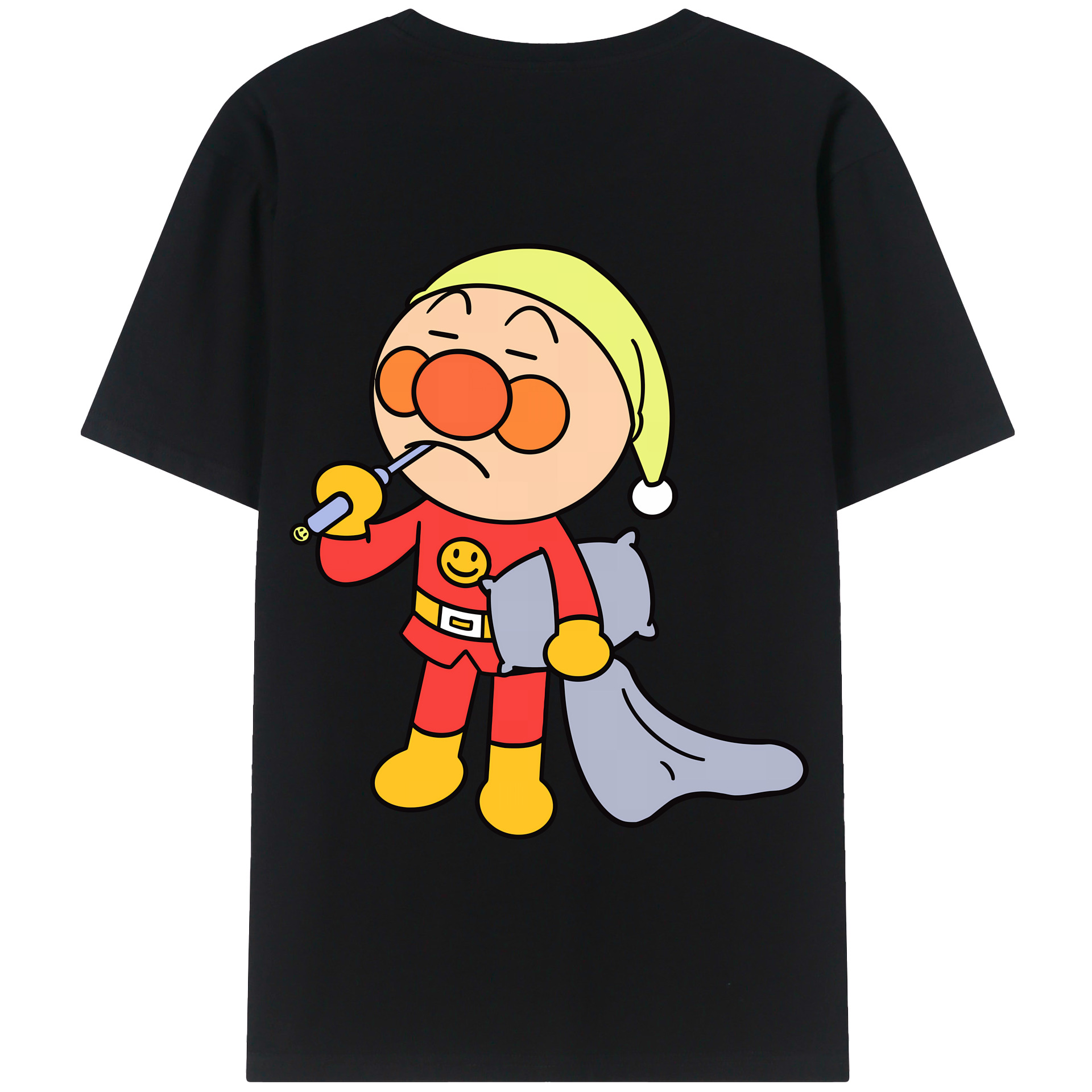 （画像用） アンパンマン Anpanman 綿100％半袖Tシャツ（背面プリント）