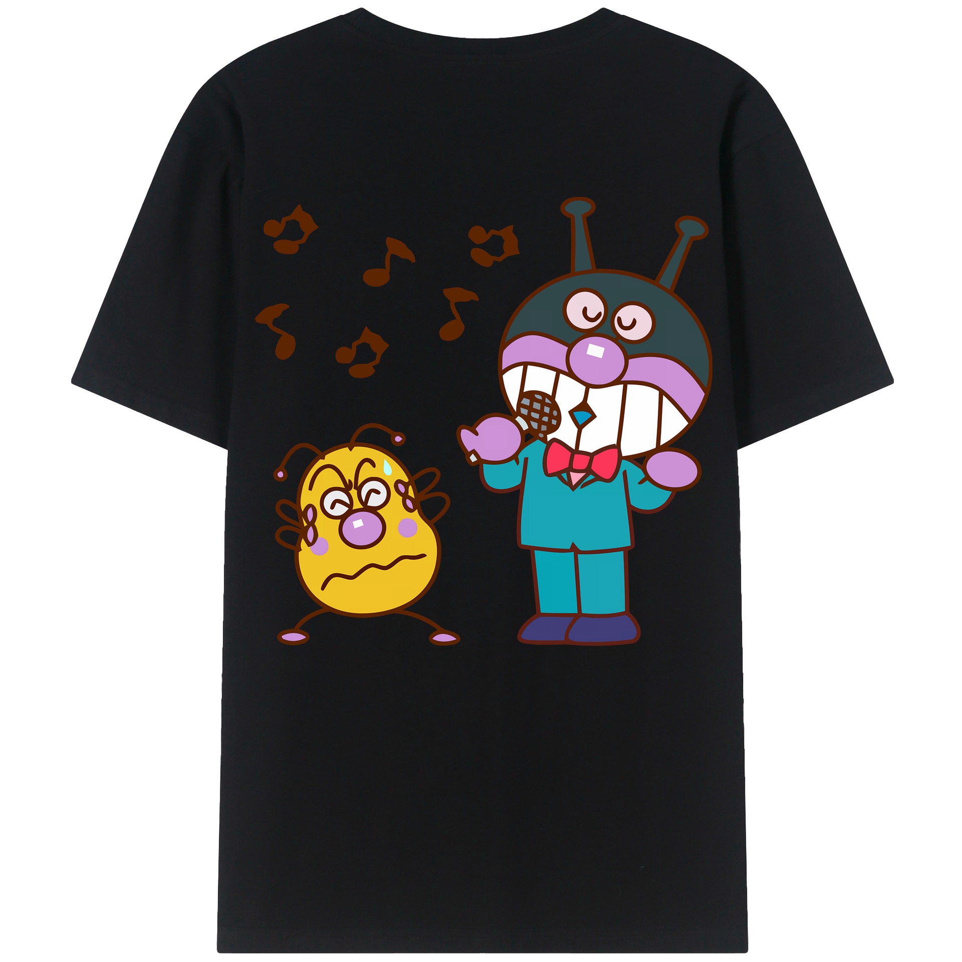（画像用） アンパンマン Anpanman 綿100％半袖Tシャツ（背面プリント）
