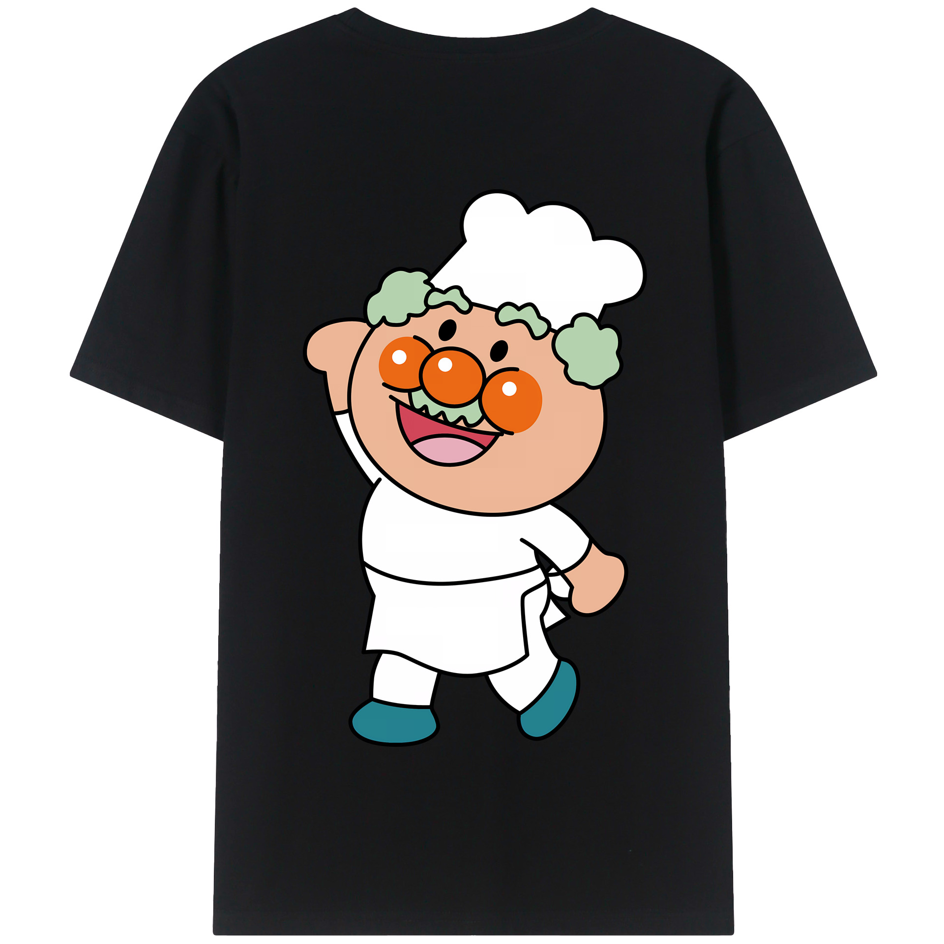（画像用） アンパンマン Anpanman 綿100％半袖Tシャツ（背面プリント）