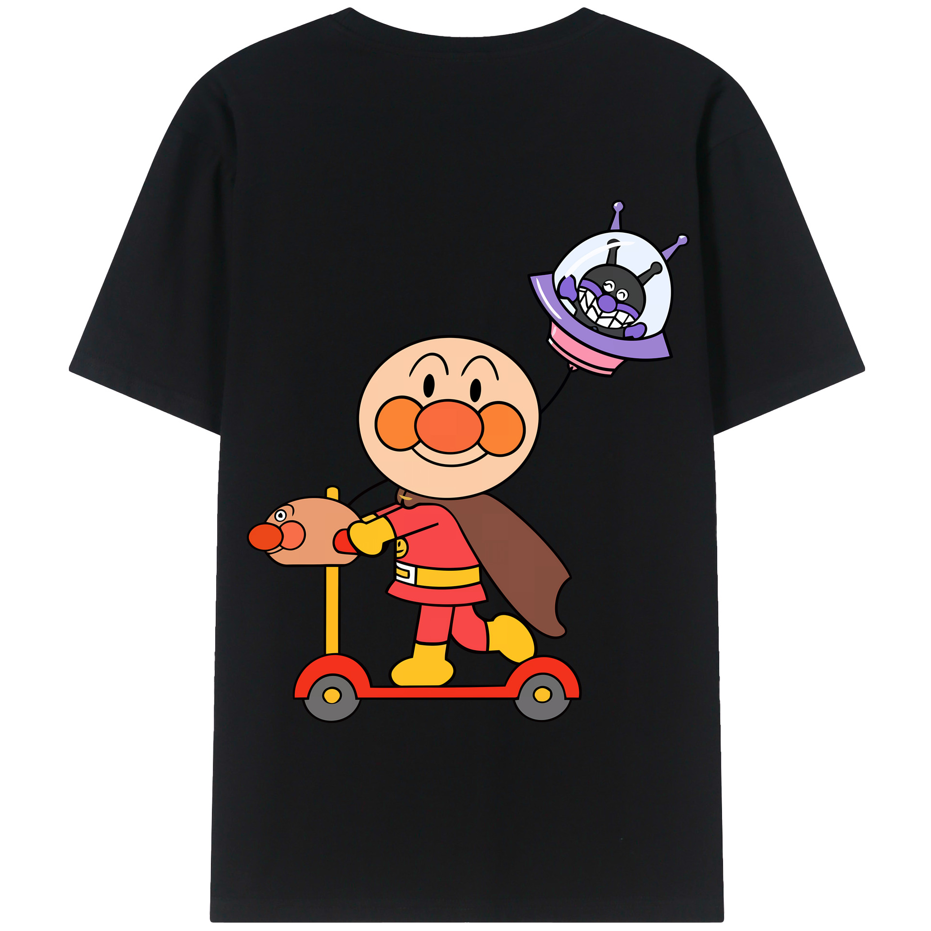 （画像用） アンパンマン Anpanman 綿100％半袖Tシャツ（背面プリント）