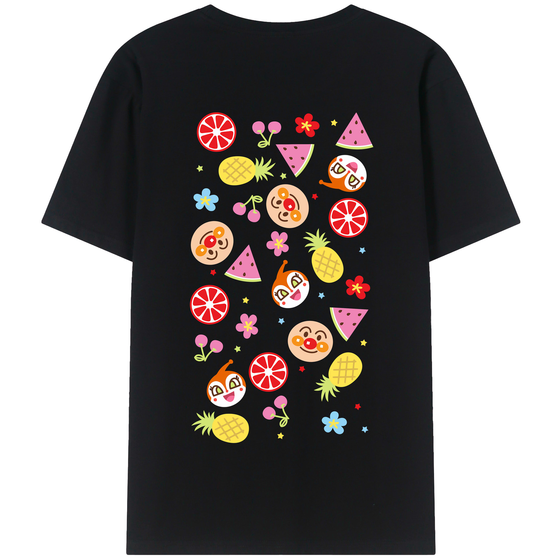 （画像用） アンパンマン Anpanman 綿100％半袖Tシャツ（背面プリント）