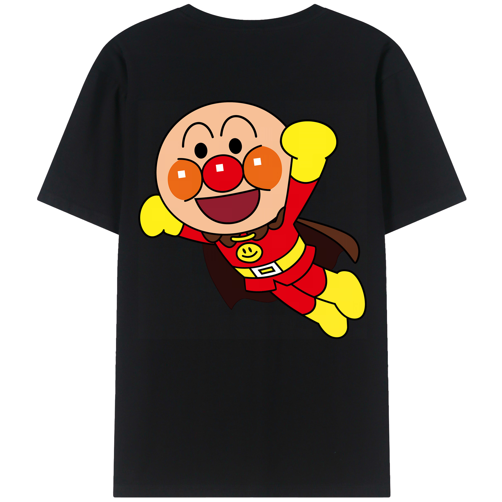 （画像用） アンパンマン Anpanman 綿100％半袖Tシャツ（背面プリント）