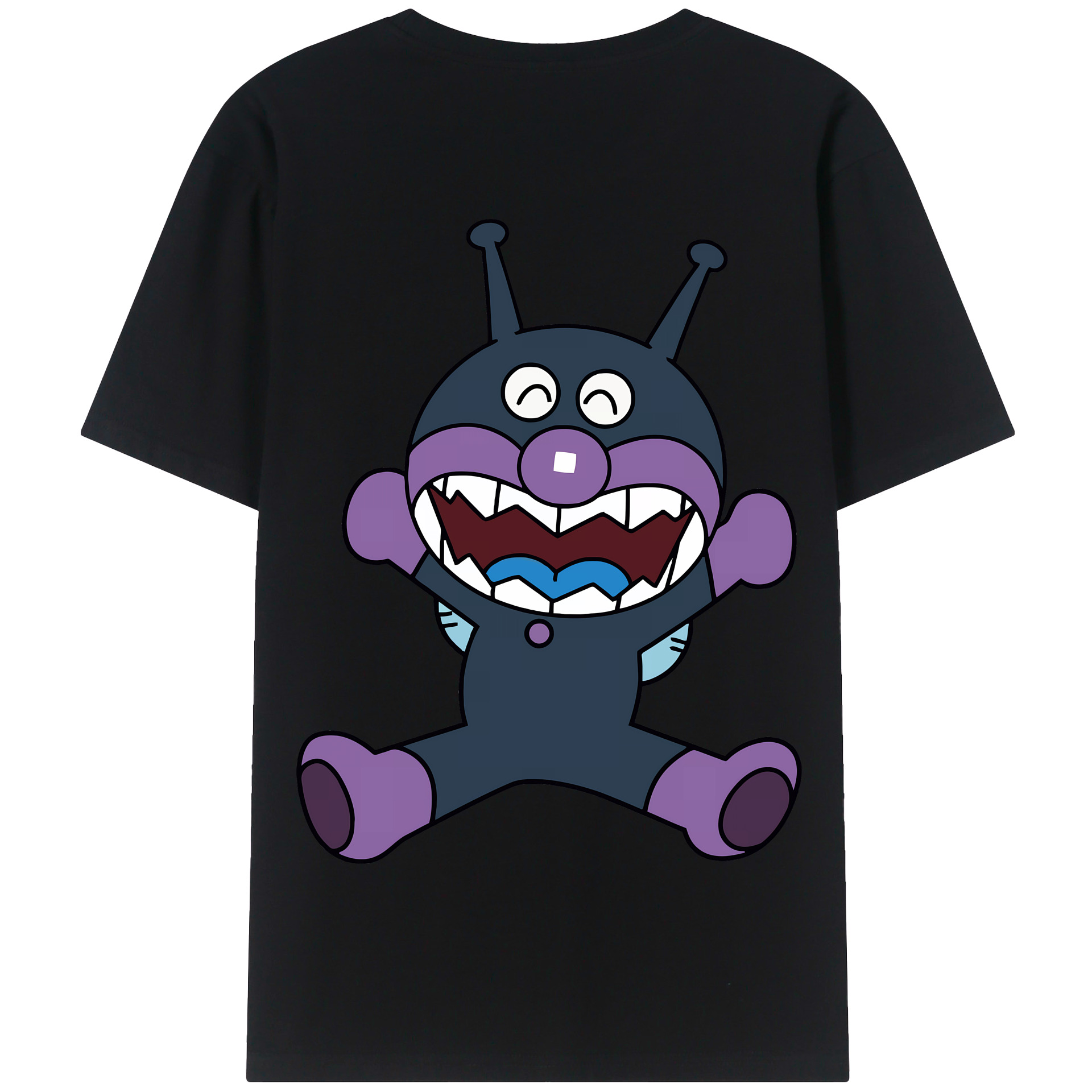 （画像用） アンパンマン Anpanman 綿100％半袖Tシャツ（背面プリント）