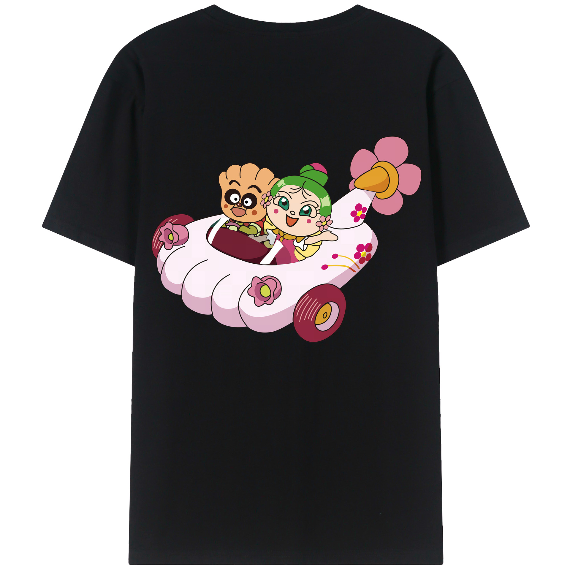 （画像用） アンパンマン Anpanman 綿100％半袖Tシャツ（背面プリント）