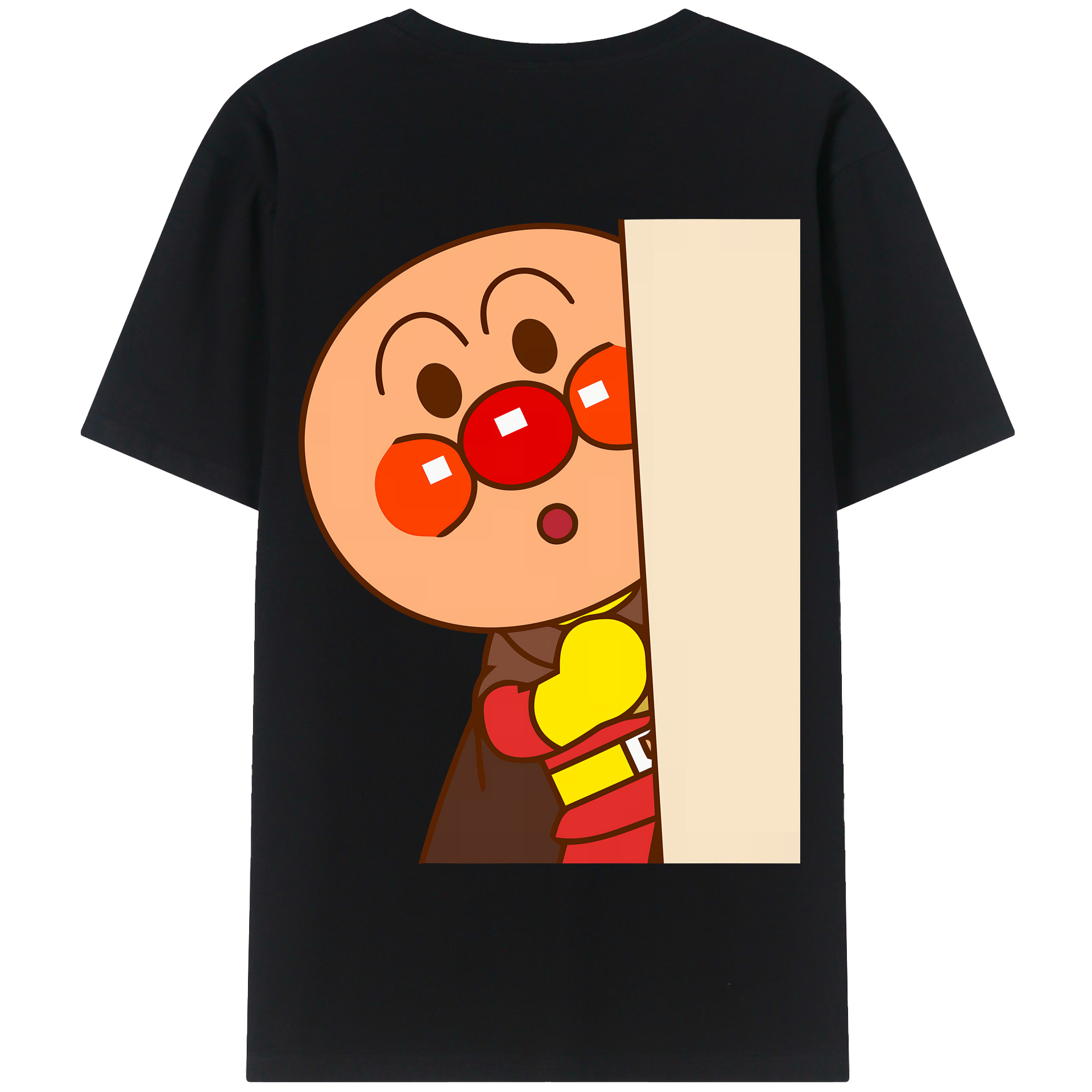 （画像用） アンパンマン Anpanman 綿100％半袖Tシャツ（背面プリント）