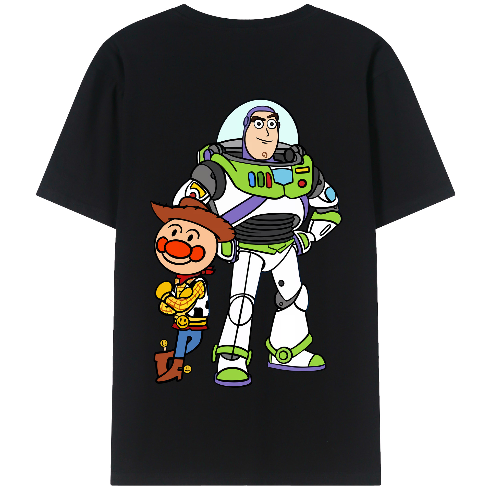 （画像用） アンパンマン Anpanman 綿100％半袖Tシャツ（背面プリント）
