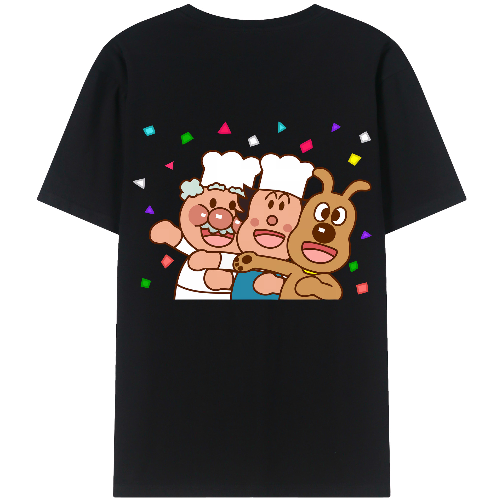 （画像用） アンパンマン Anpanman 綿100％半袖Tシャツ（背面プリント）