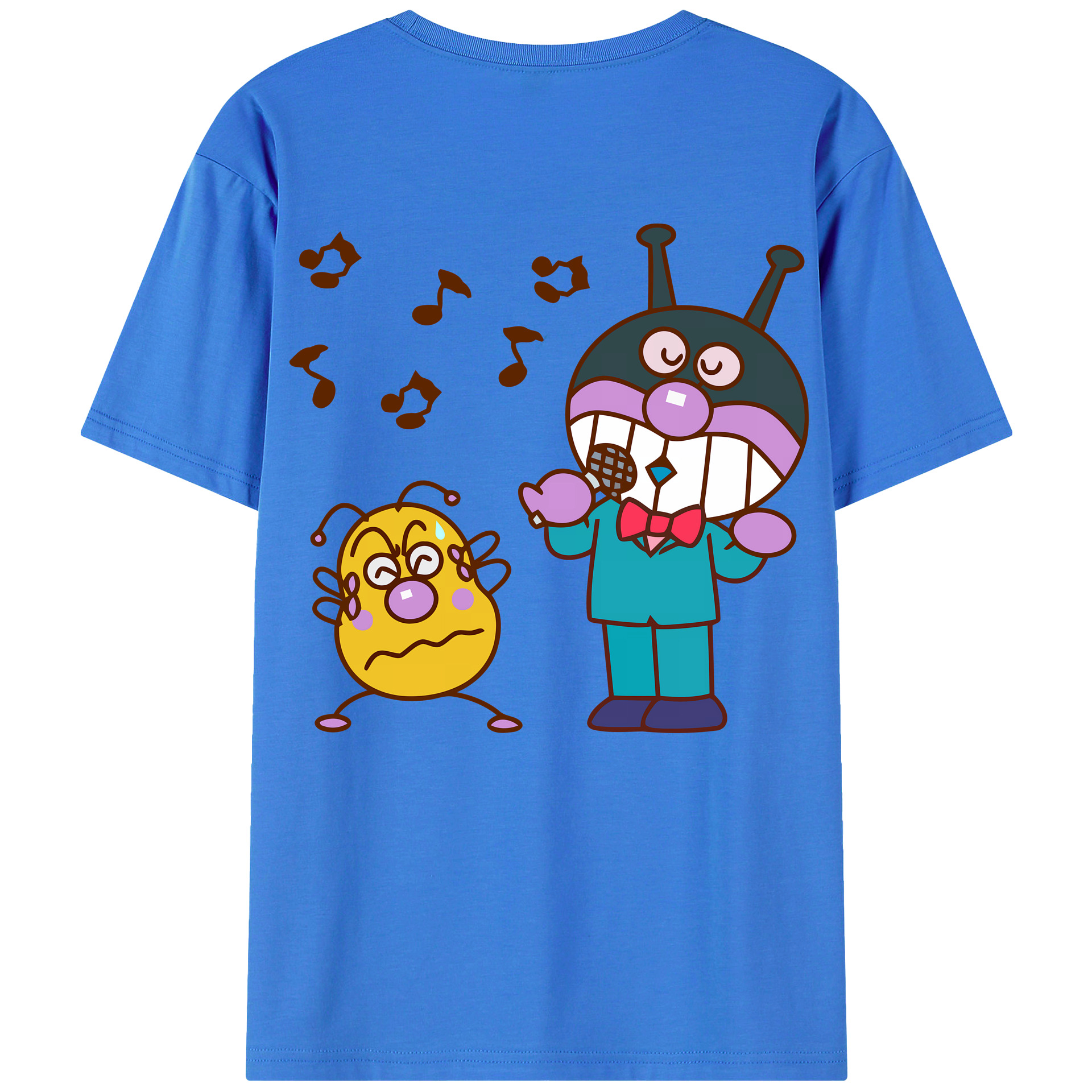 （画像用） アンパンマン Anpanman 綿100％半袖Tシャツ（背面プリント）