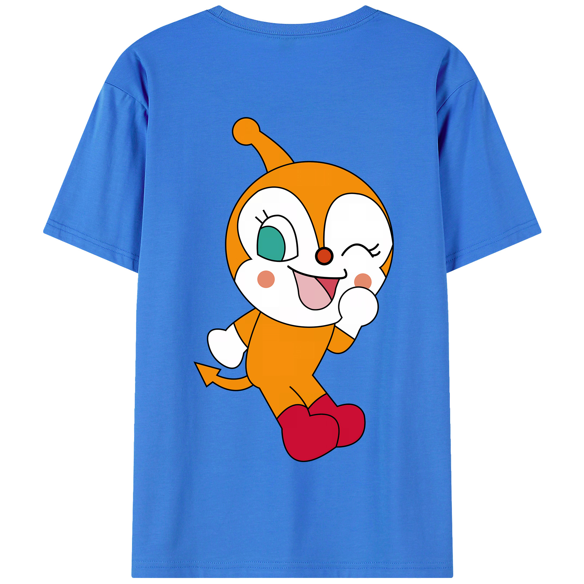 （画像用） アンパンマン Anpanman 綿100％半袖Tシャツ（背面プリント）