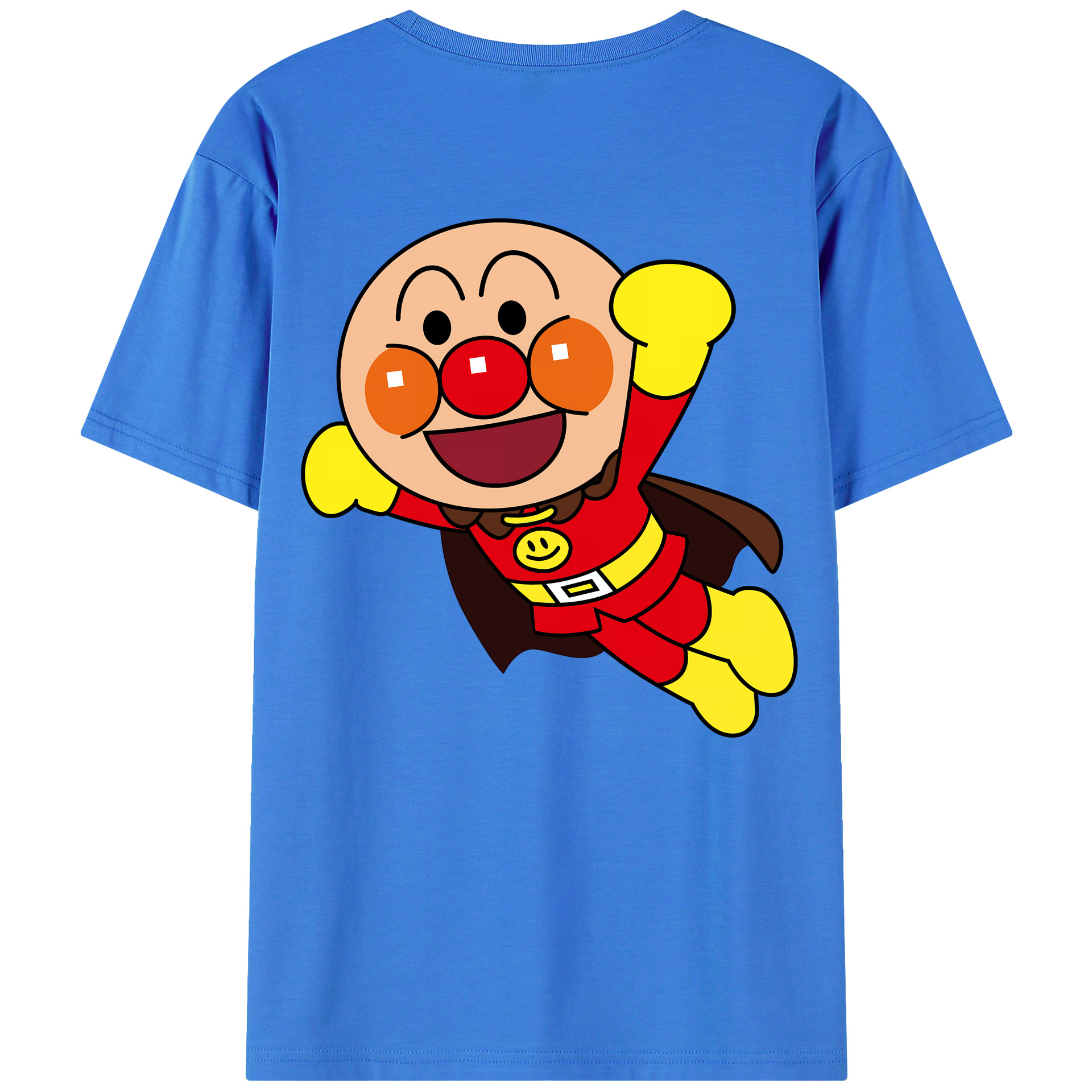 （画像用） アンパンマン Anpanman 綿100％半袖Tシャツ（背面プリント）
