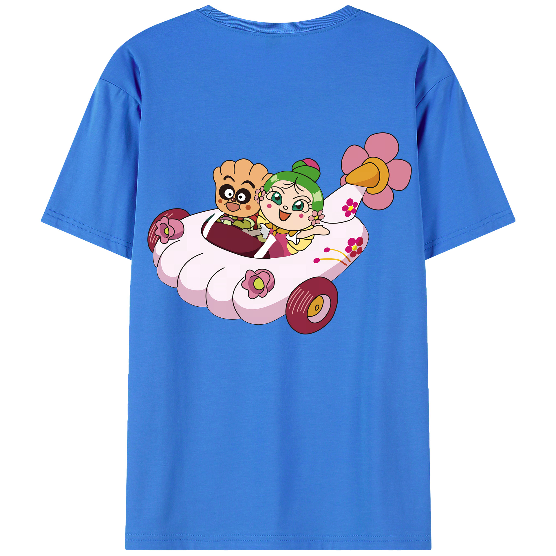 （画像用） アンパンマン Anpanman 綿100％半袖Tシャツ（背面プリント）