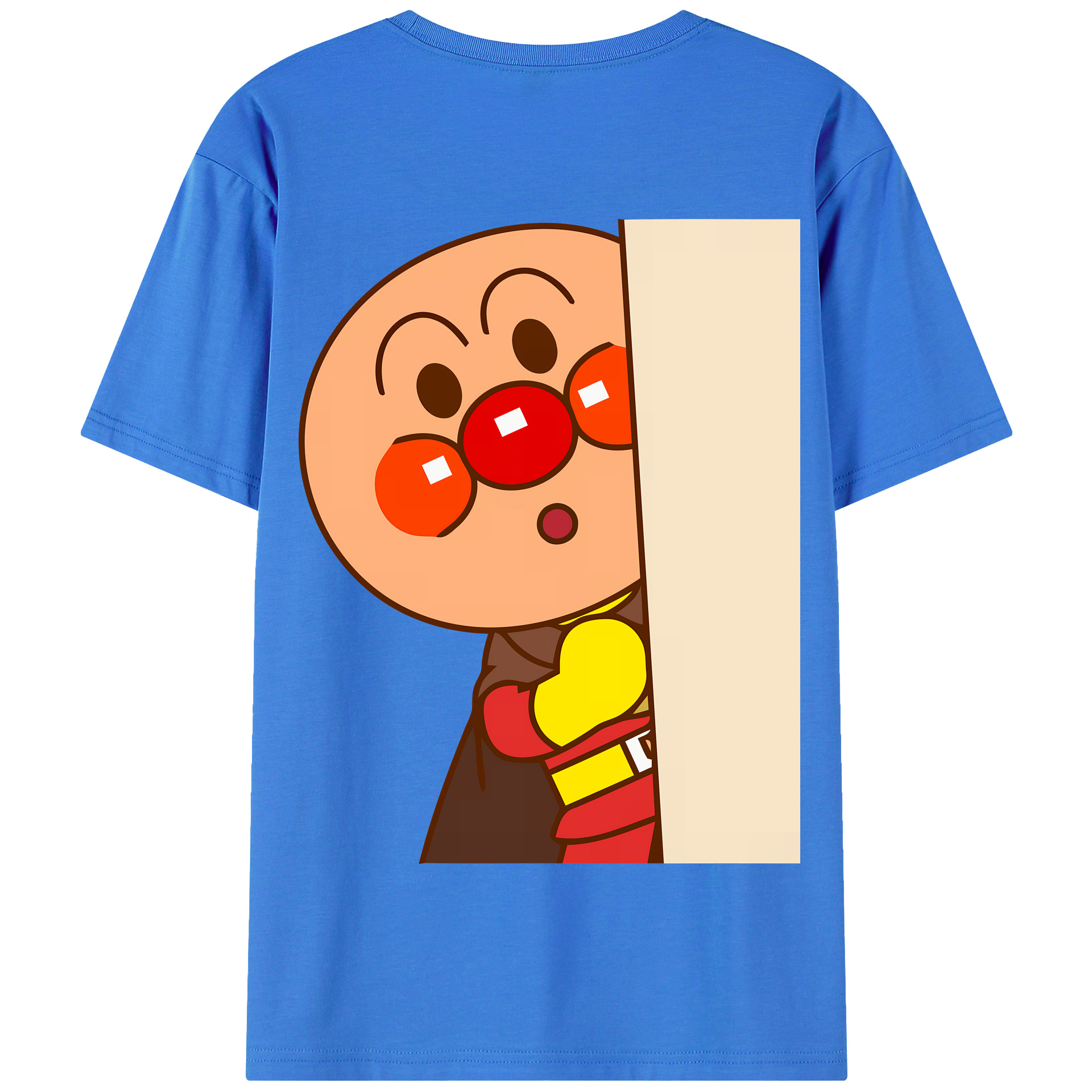 （画像用） アンパンマン Anpanman 綿100％半袖Tシャツ（背面プリント）
