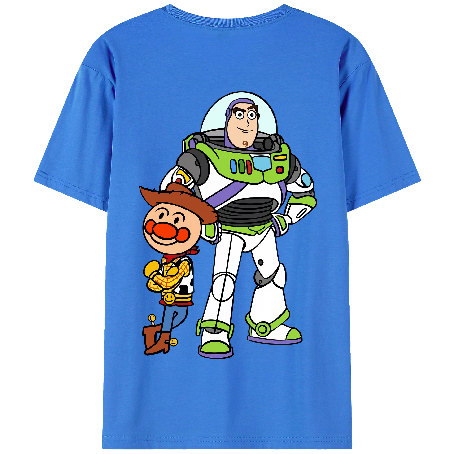 （画像用） アンパンマン Anpanman 綿100％半袖Tシャツ（背面プリント）