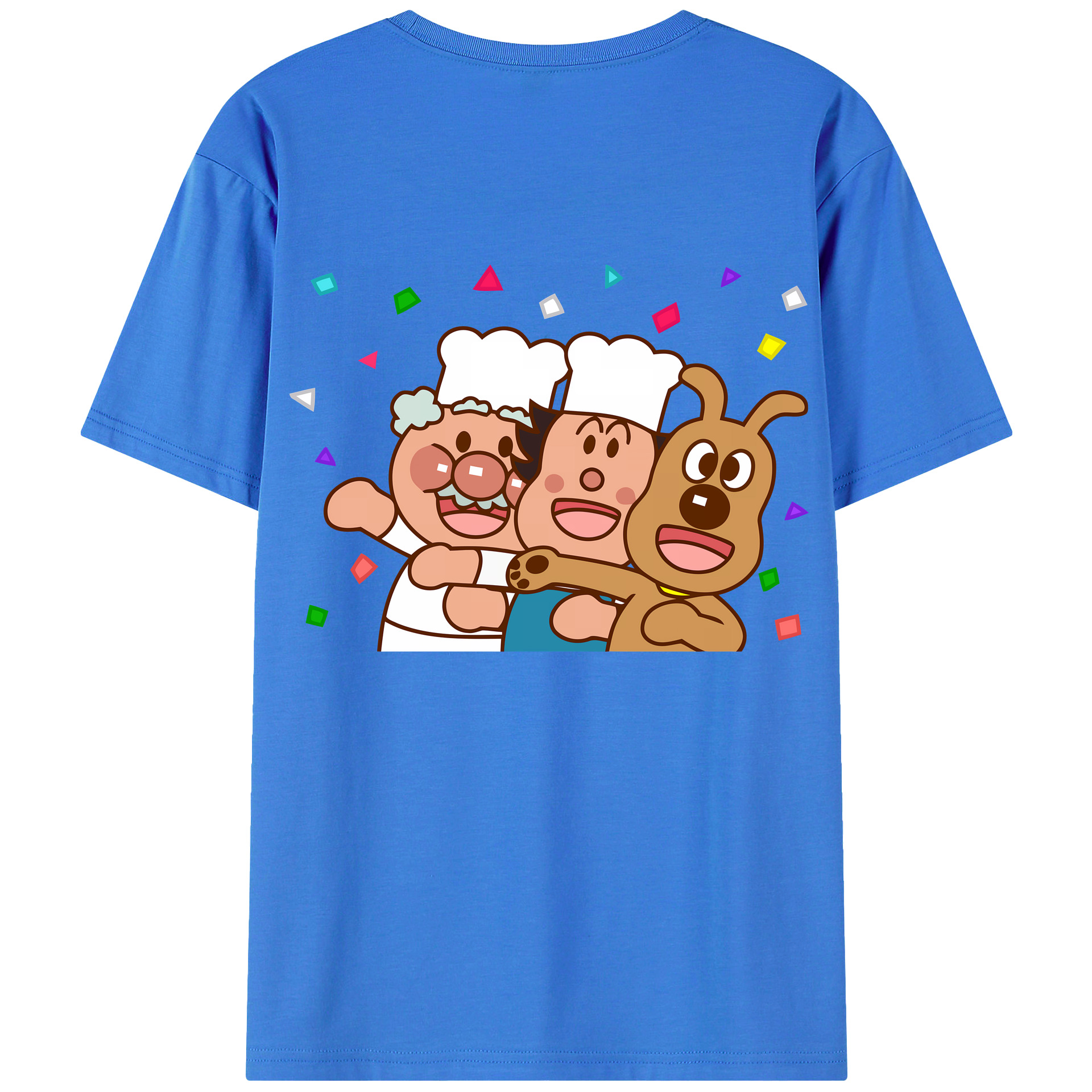 （画像用） アンパンマン Anpanman 綿100％半袖Tシャツ（背面プリント）