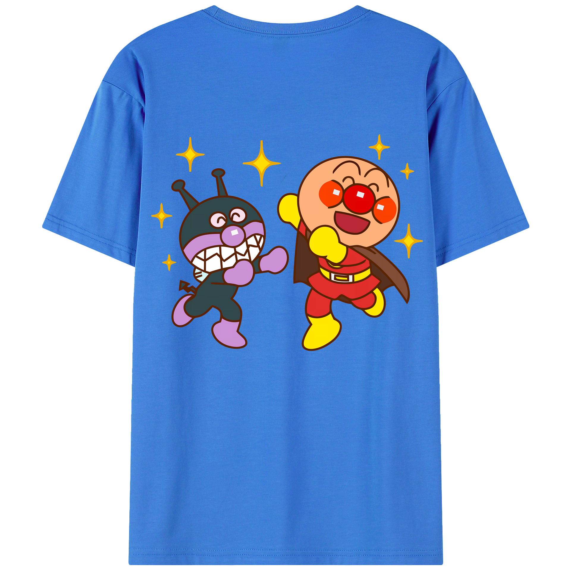 （画像用） アンパンマン Anpanman 綿100％半袖Tシャツ（背面プリント）